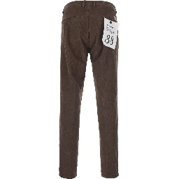 Day Off Brown Pants with Two Welt Pockets on the Back in Corduroy for Men