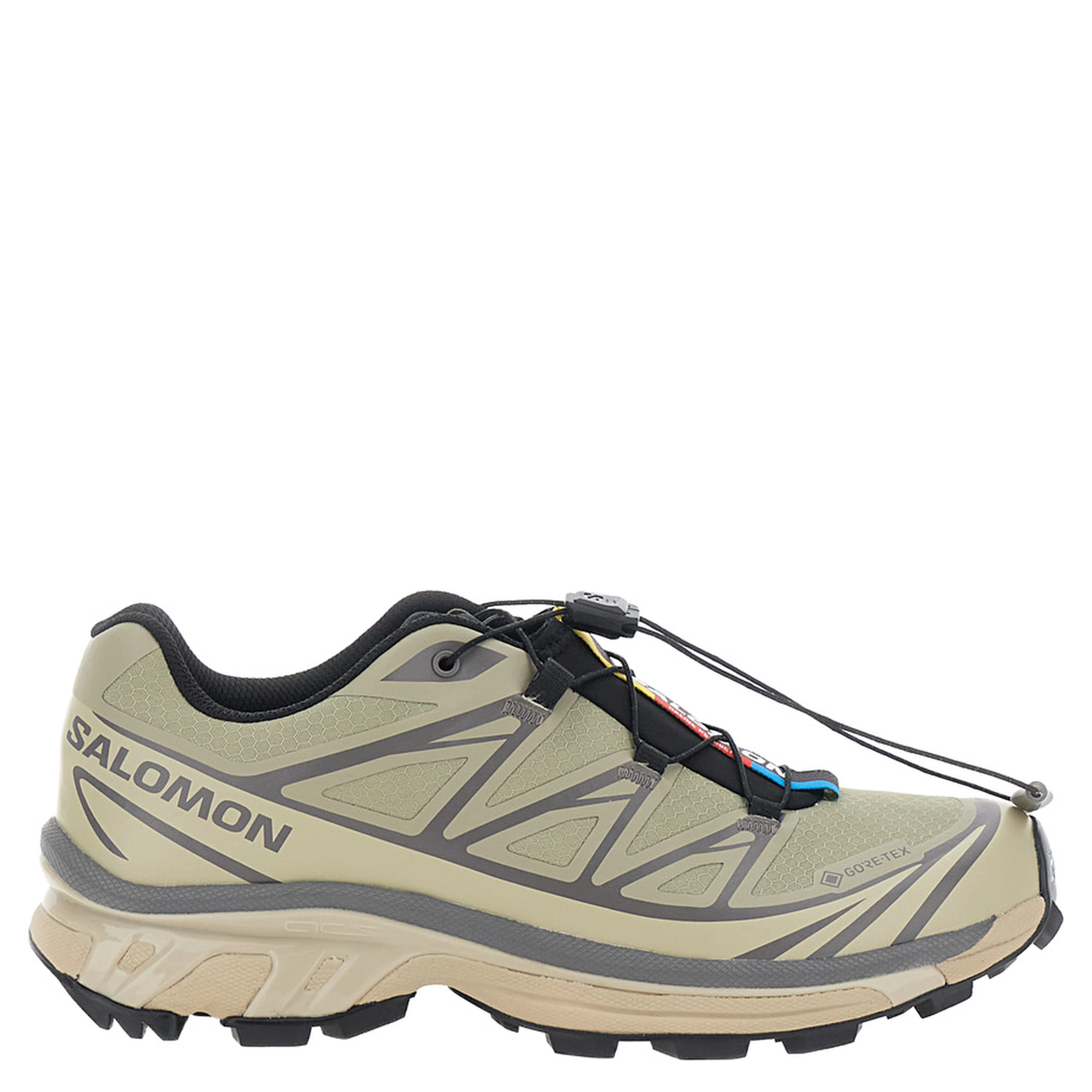 XT-6 Beige Sneaker with Logo Applied on the Tongue and Chunky Sole in Fabric Unisex