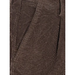 Day Off Brown Pants with Two Welt Pockets on the Back in Corduroy for Men