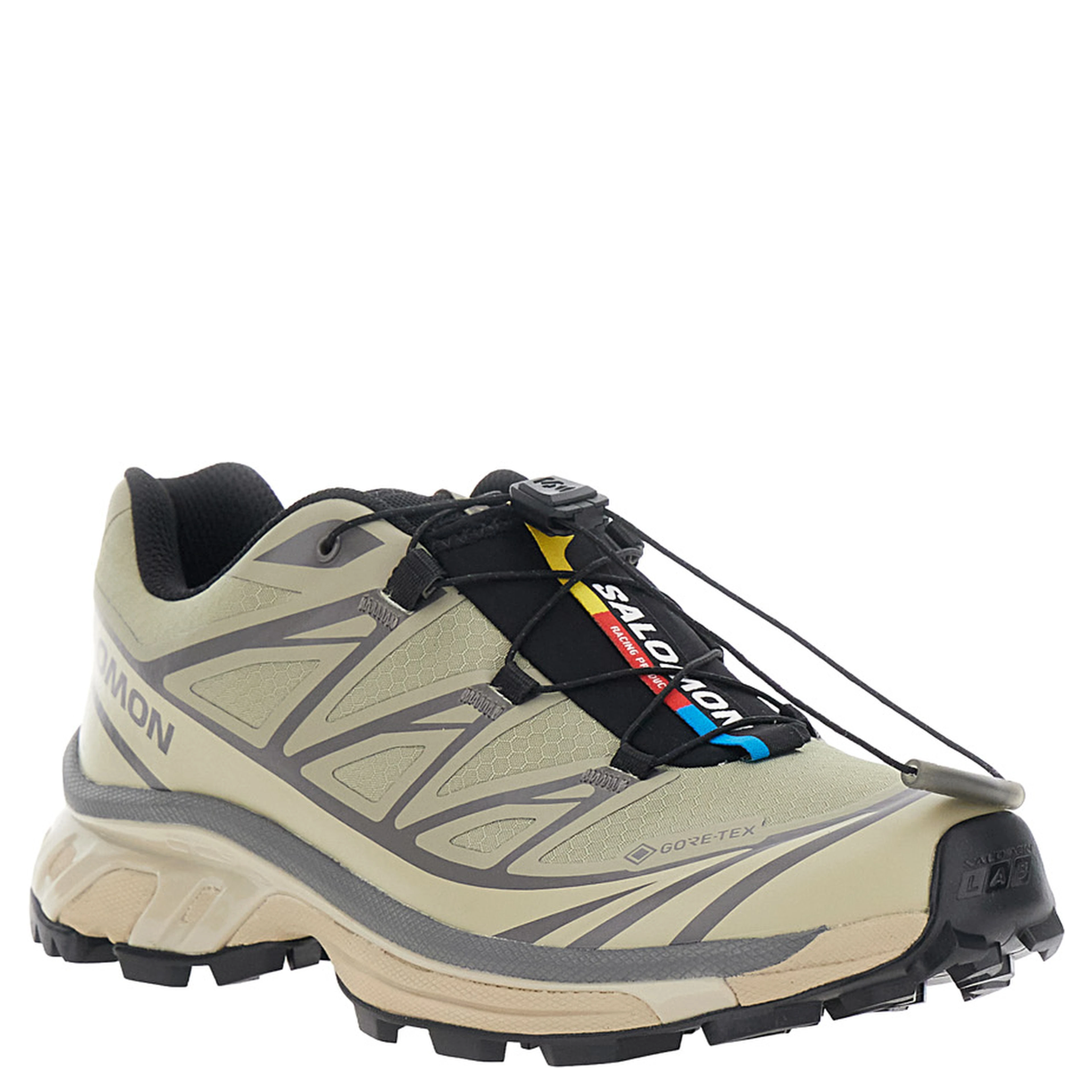 XT-6 Beige Sneaker with Logo Applied on the Tongue and Chunky Sole in Fabric Unisex