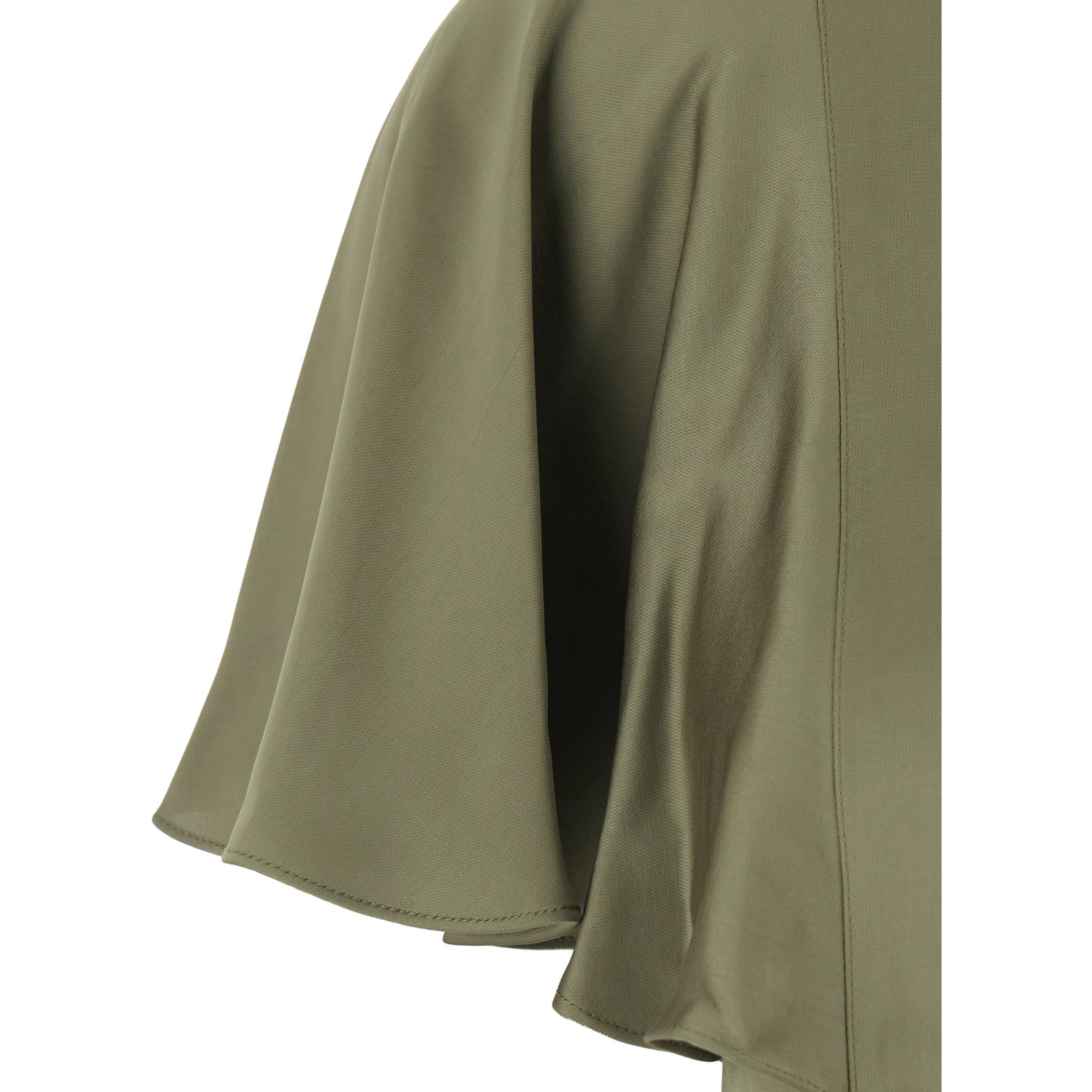 Green  Top with keyhole closure on the back and short sleeves in Tech Fabric for women