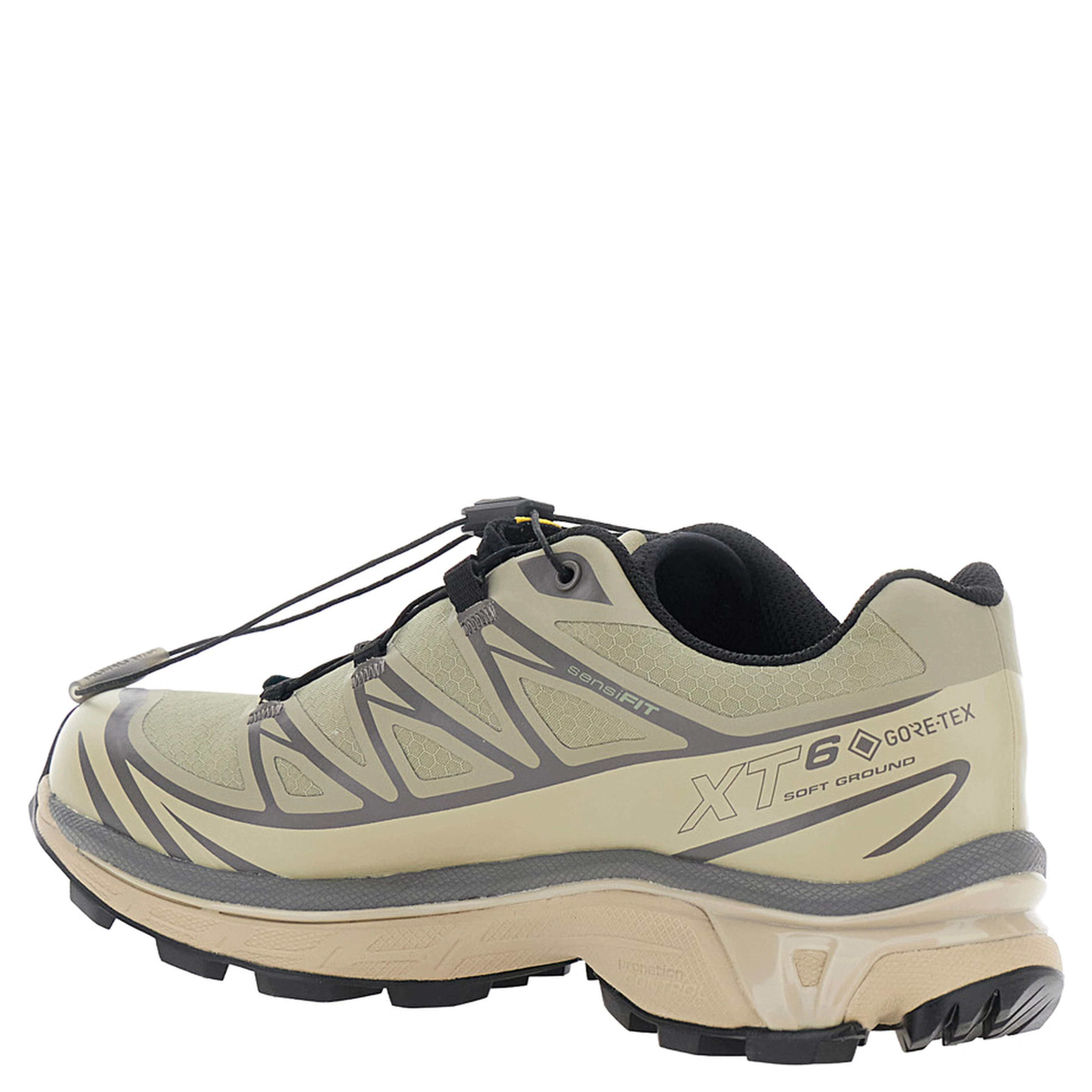 XT-6 Beige Sneaker with Logo Applied on the Tongue and Chunky Sole in Fabric Unisex