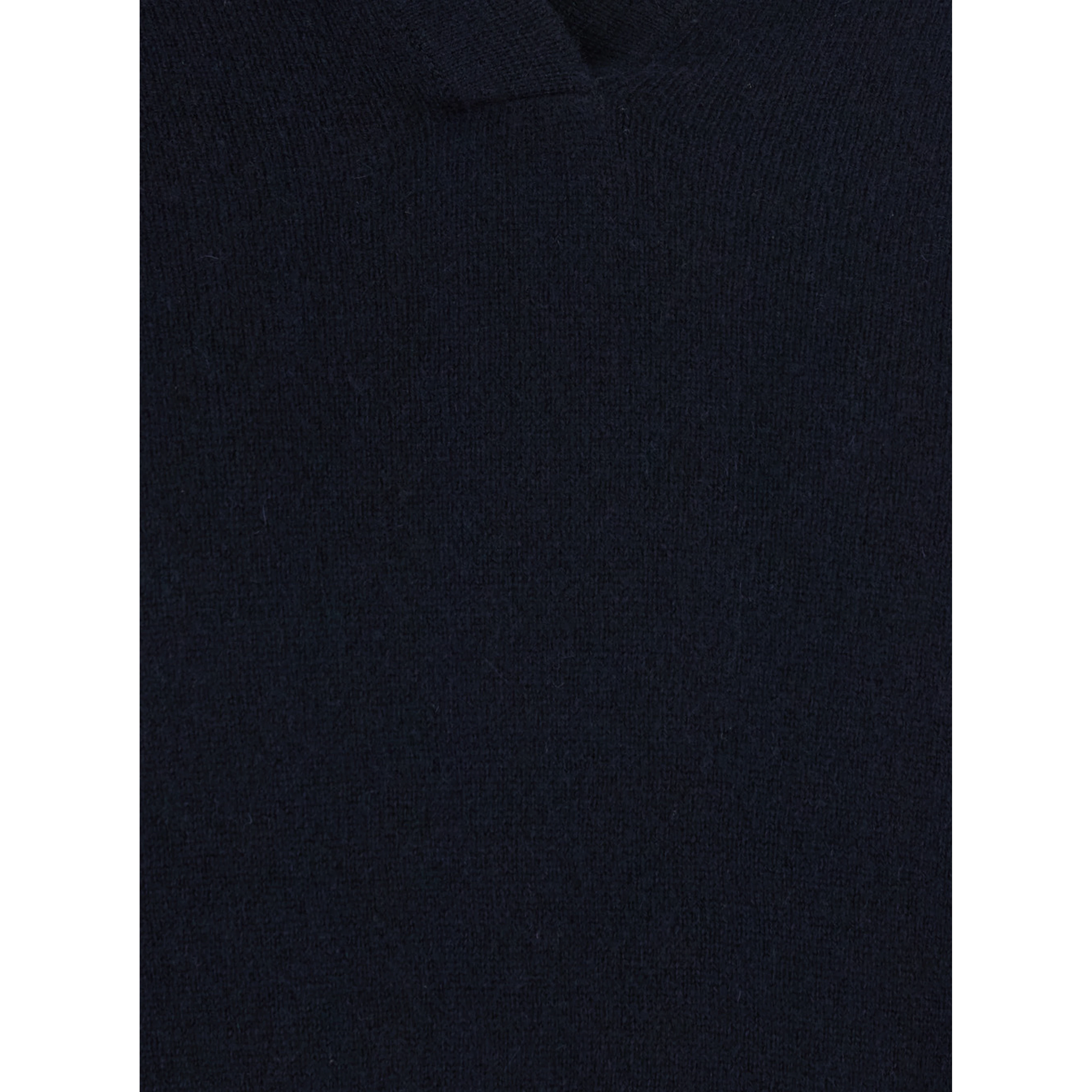 Katriel blue Sweater with polo collar and ribbed details in cashmere women