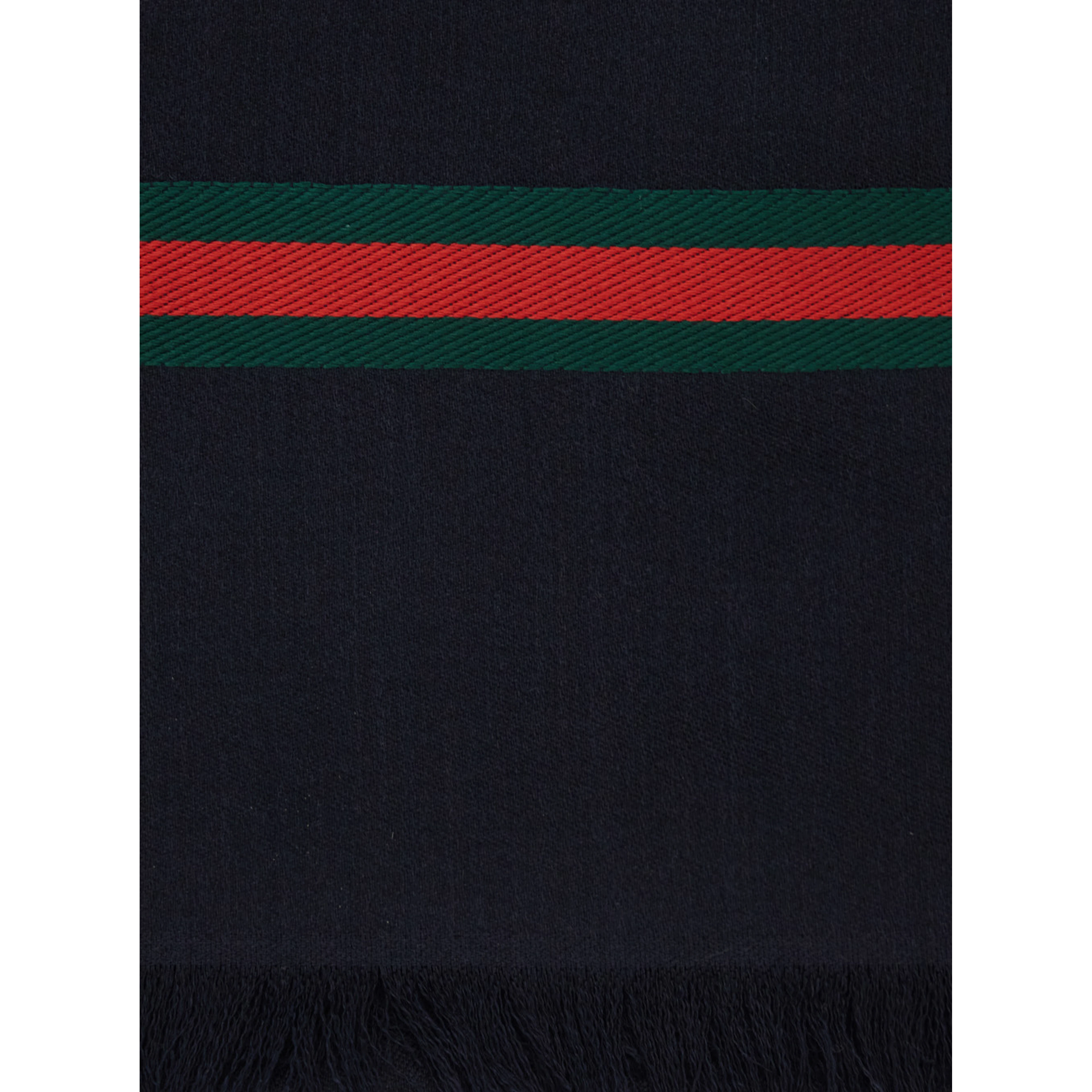 Blue Scarf with Web Detail in Silk Twill for Men