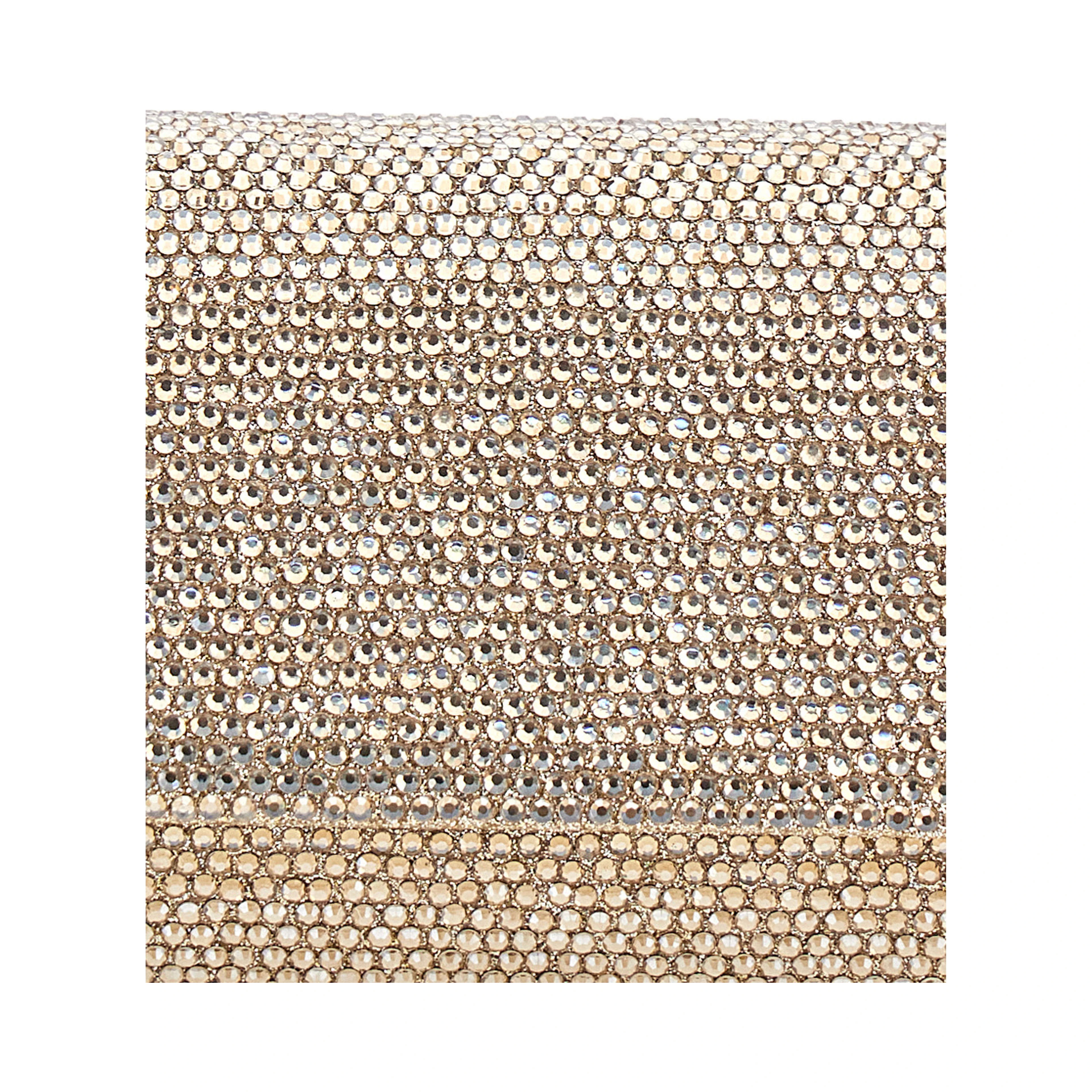 FRENCH 75 Clutch full strass with thin metallic shoulder strap for women