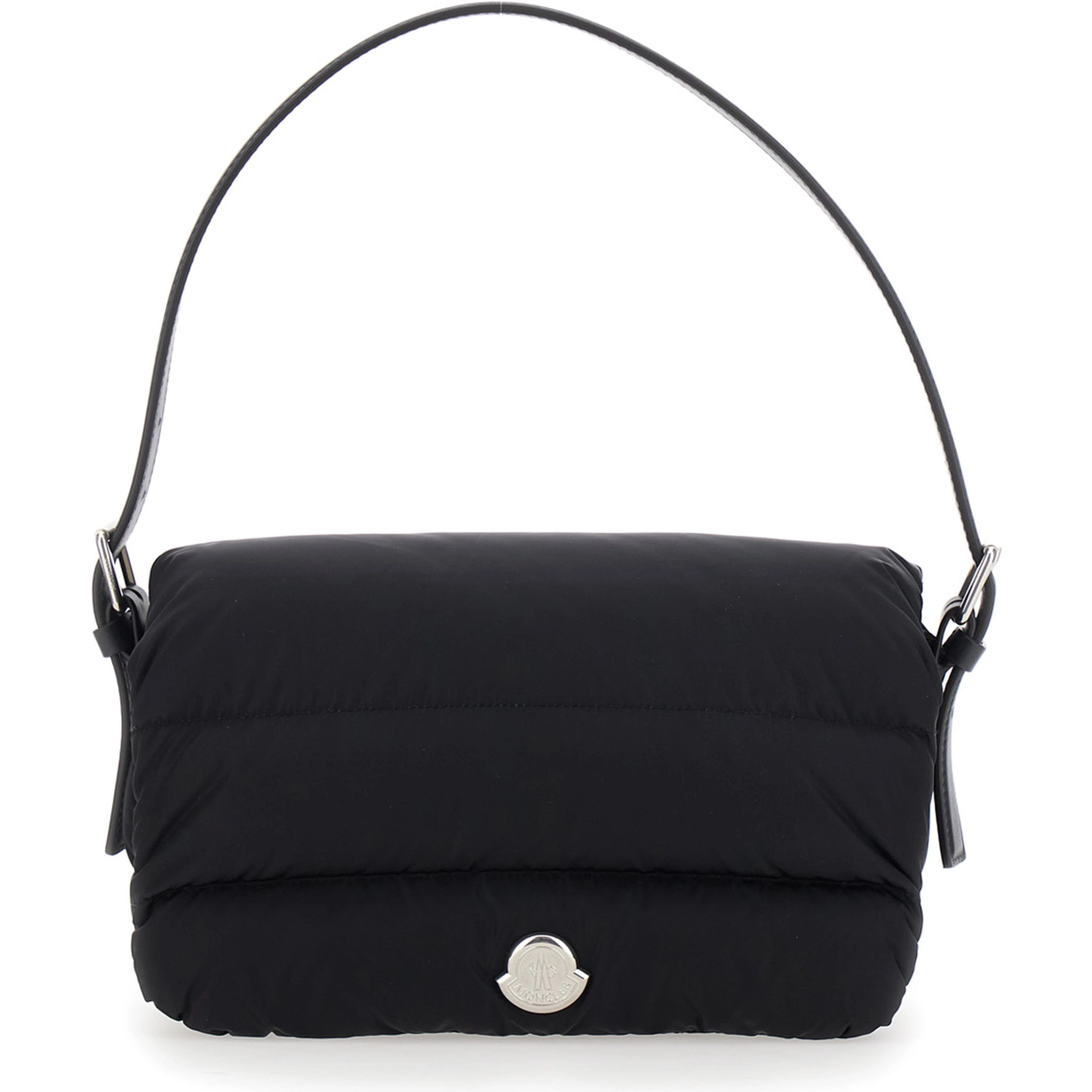 Caradoc Black handbagwith logo on the front in Tech Fabric for women