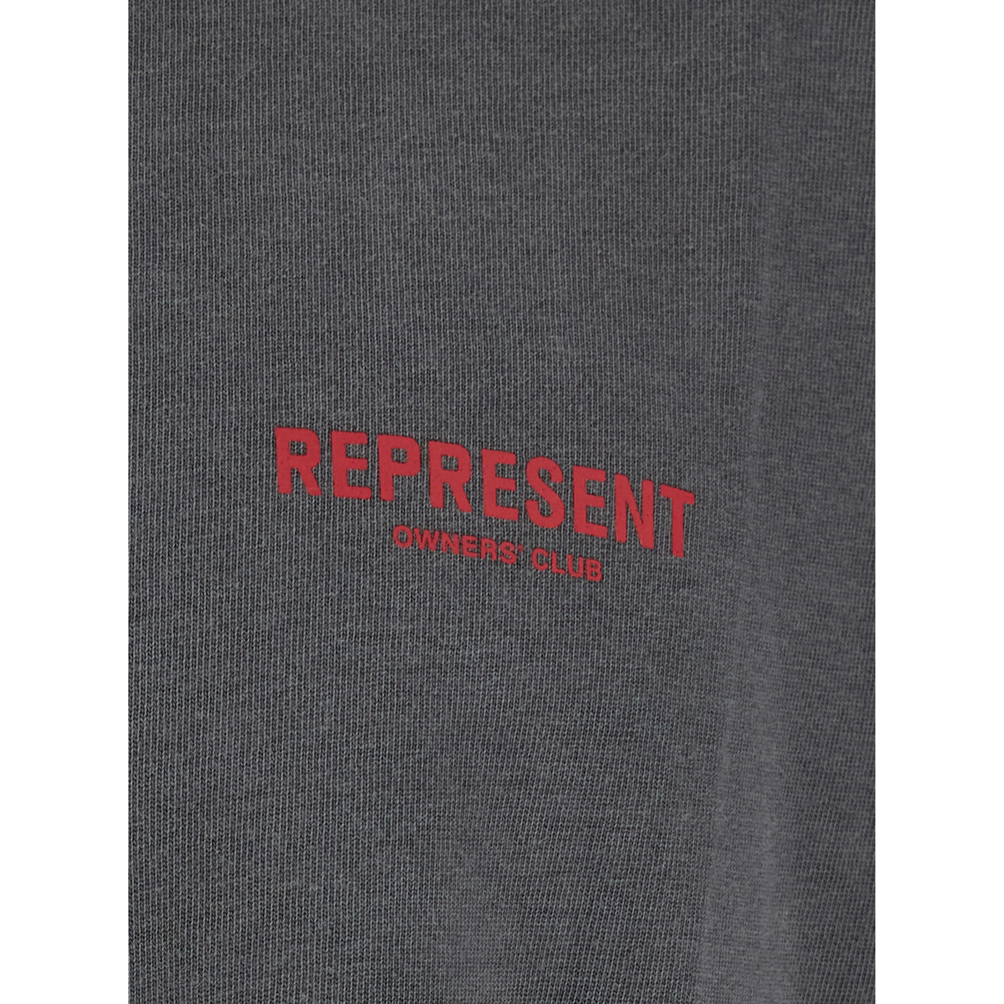 Faded Black T-Shirt with Logo on the Front and Maxi Logo on the Back in Cotton for Men
