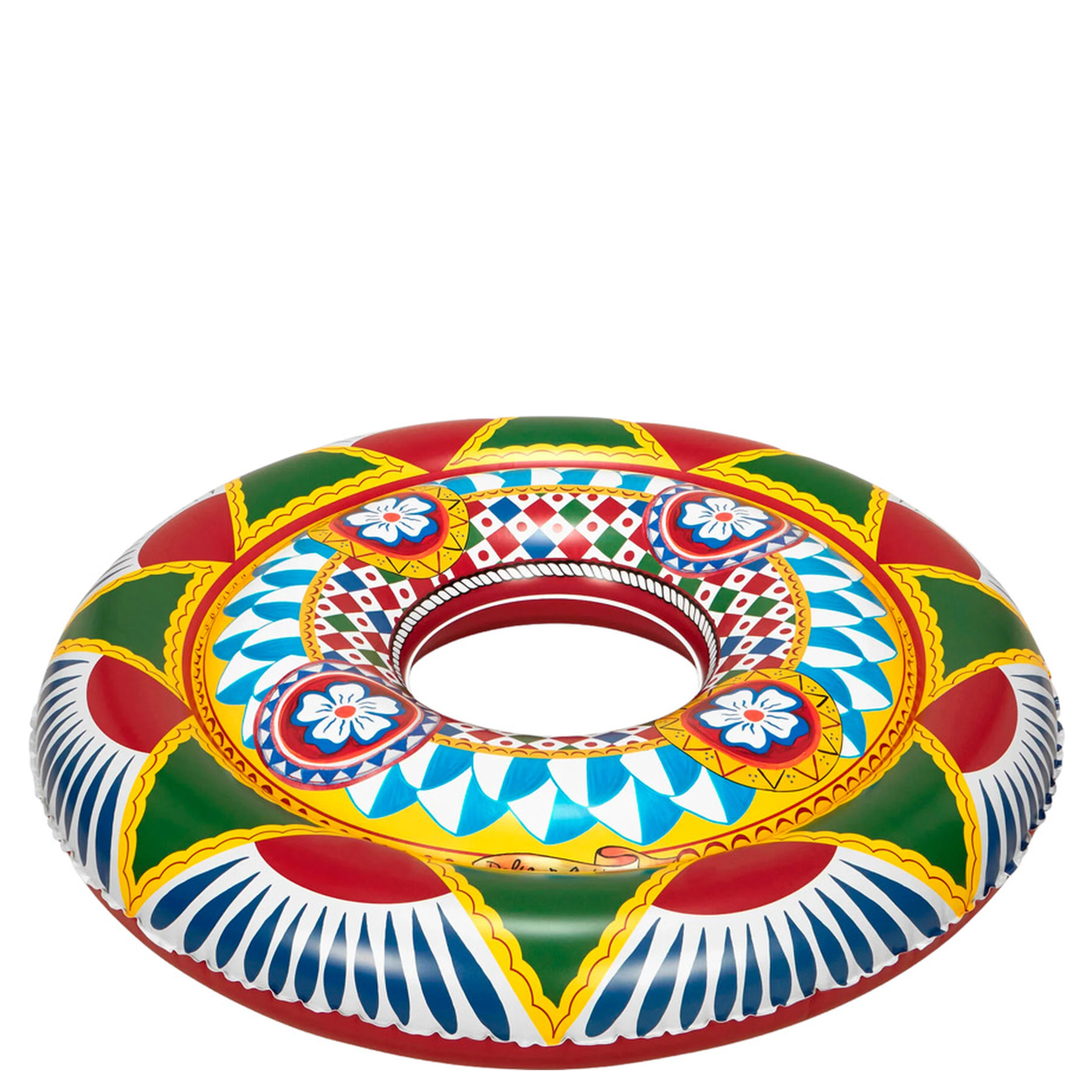 multicolor Inflatable with all-over Carretto print in PVC