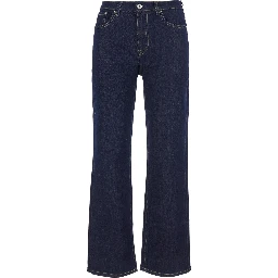 BRINLEY MID RISE STRAIGHT Jeans with mid-rise and Blue pockets for Women