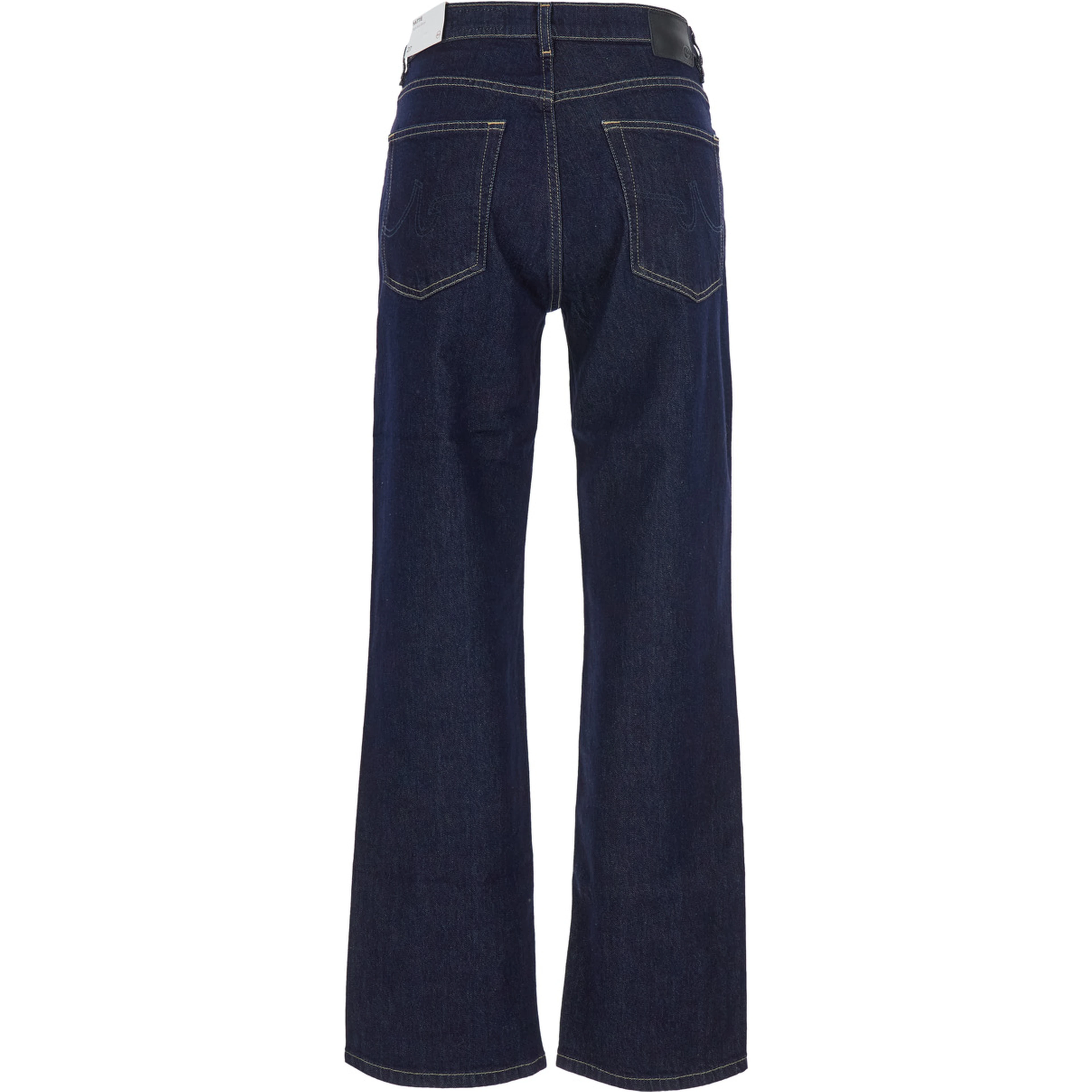 BRINLEY MID RISE STRAIGHT Jeans with mid-rise and Blue pockets for Women