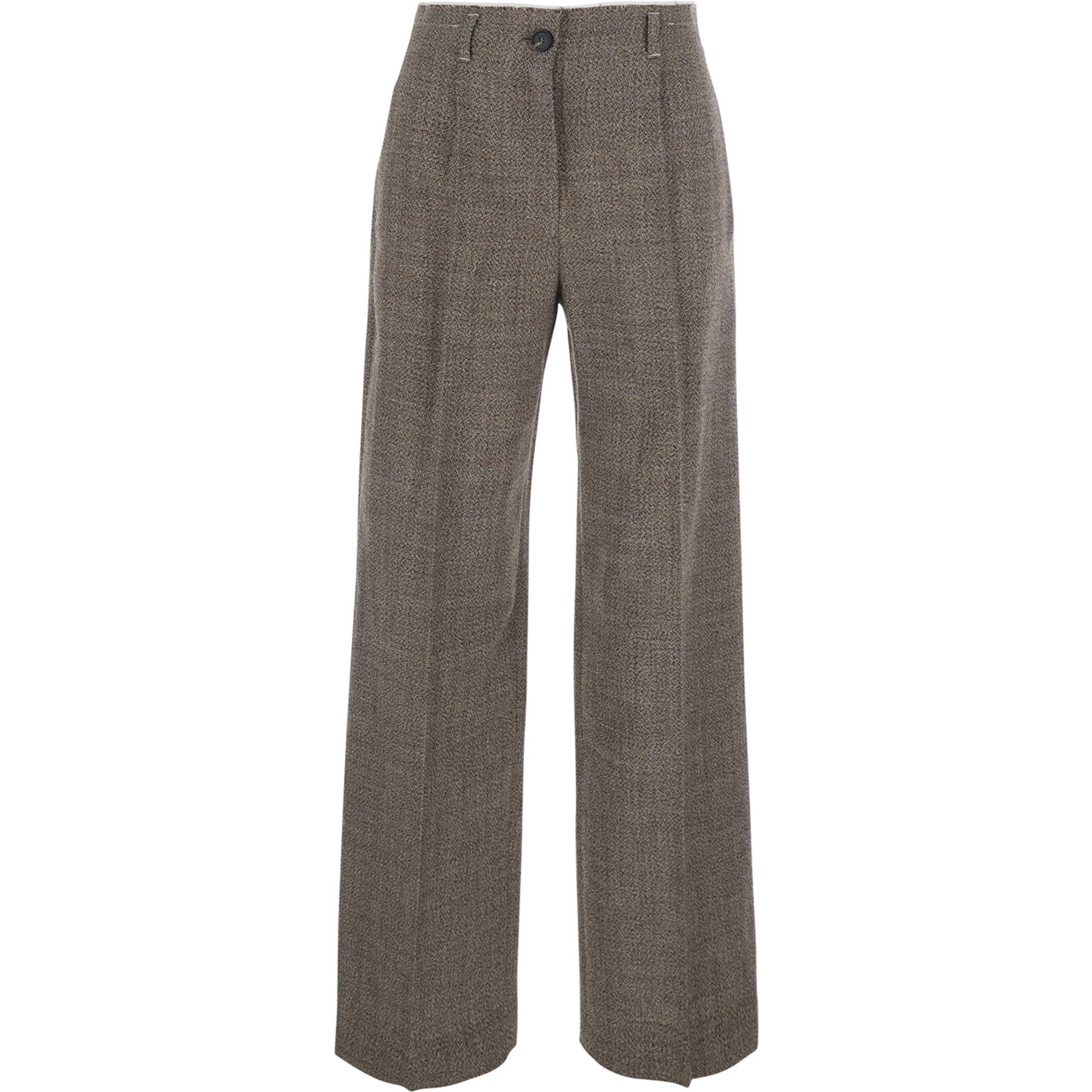 Martini Gray Pants with Belt Loops in Blend Wool for Women