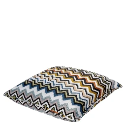 BELFAST multicolor Cushion with Zig-Zag motif all-over in fabric home