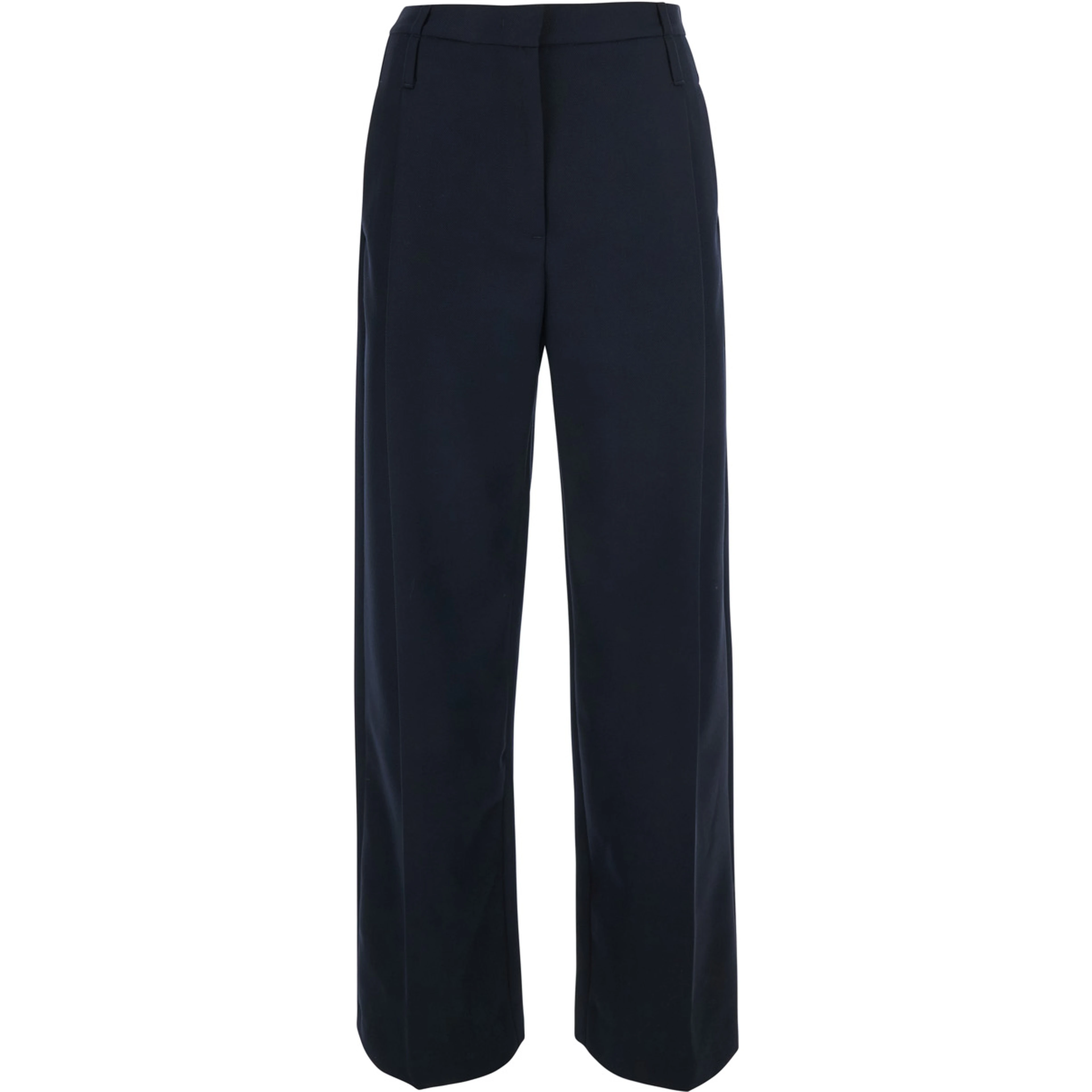 Zillo Blue pants with hidden closure on the front in fabric for women