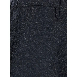 Finn Gray Pants with hidden front closure in Blend wool for women
