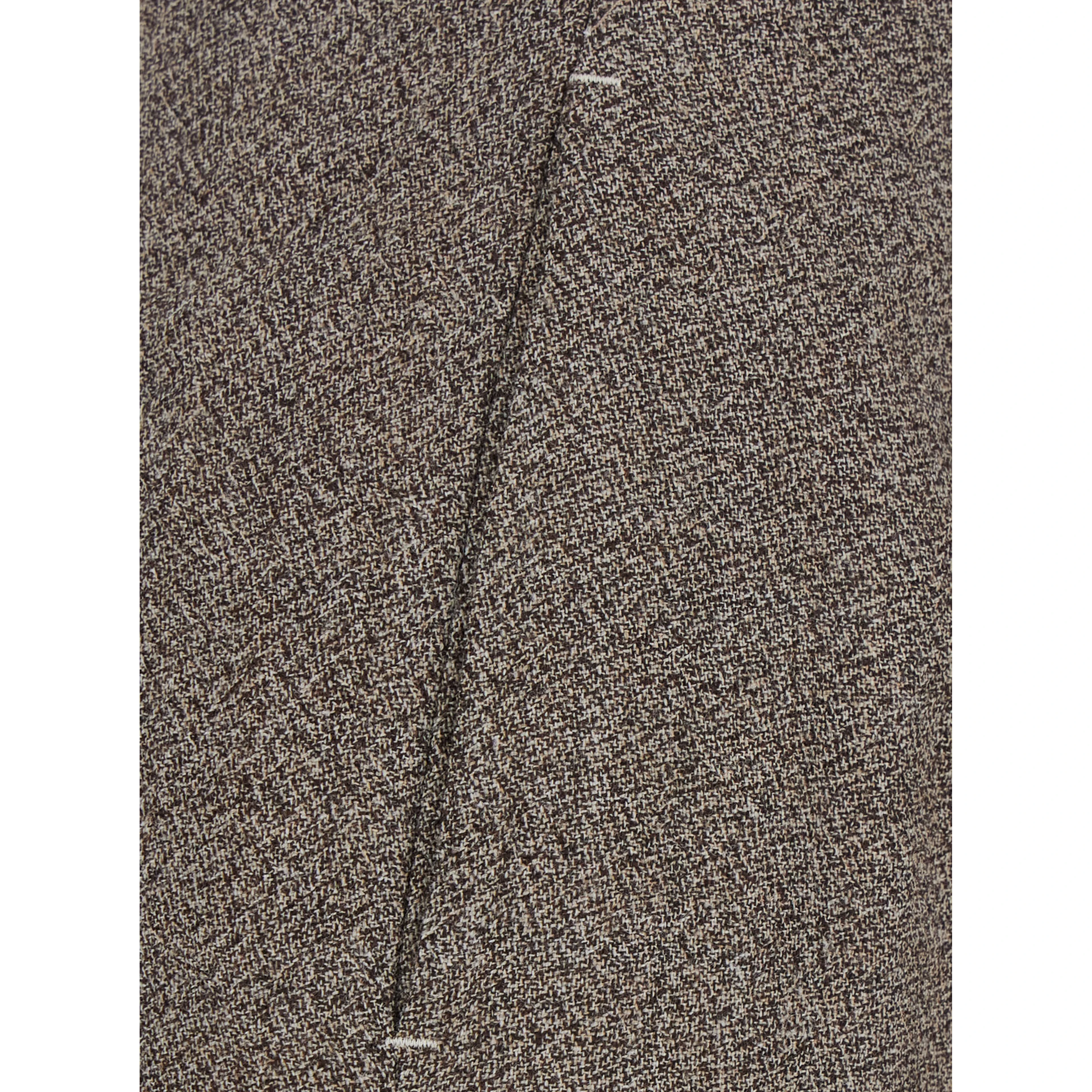 Martini Gray Pants with Belt Loops in Blend Wool for Women