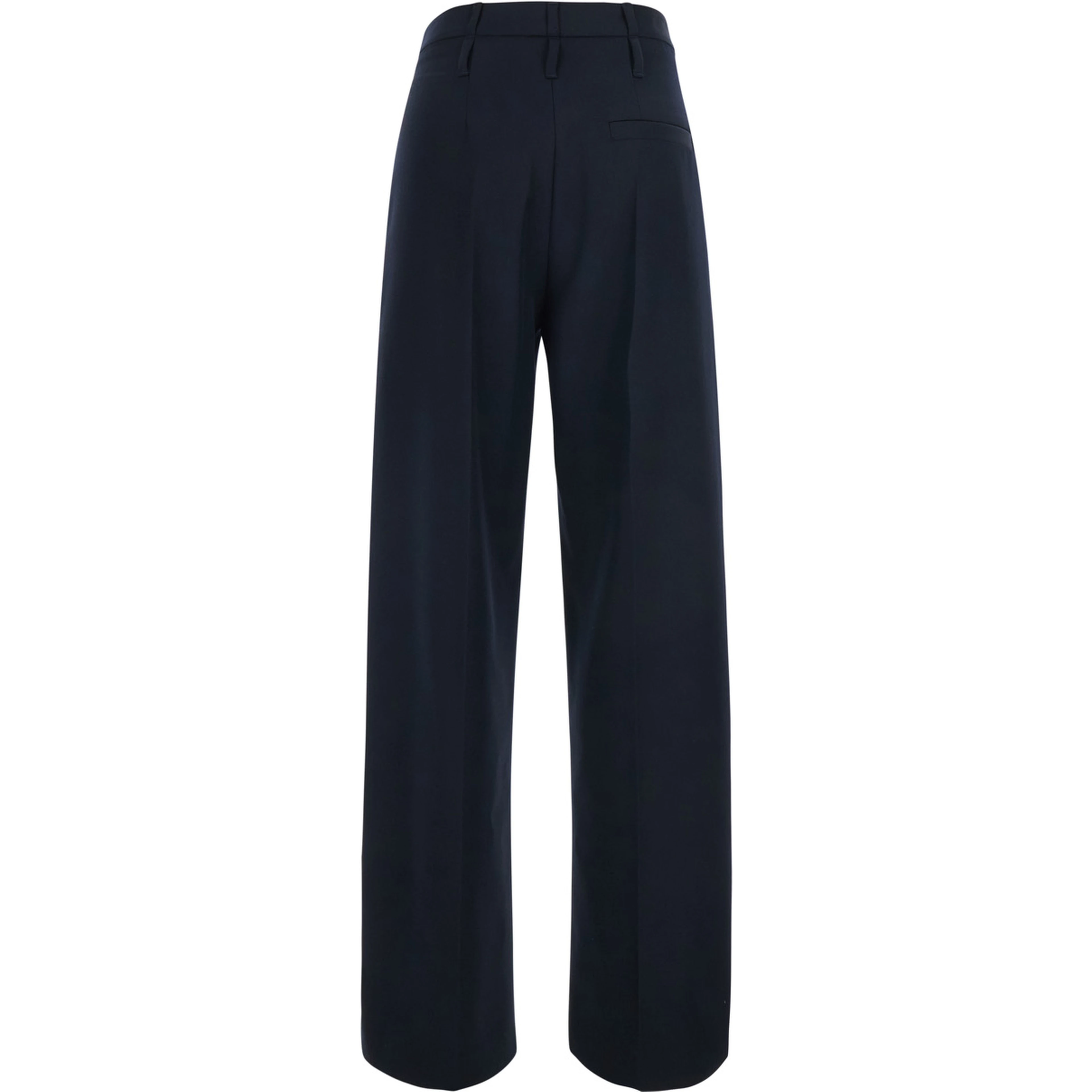Zillo Blue pants with hidden closure on the front in fabric for women