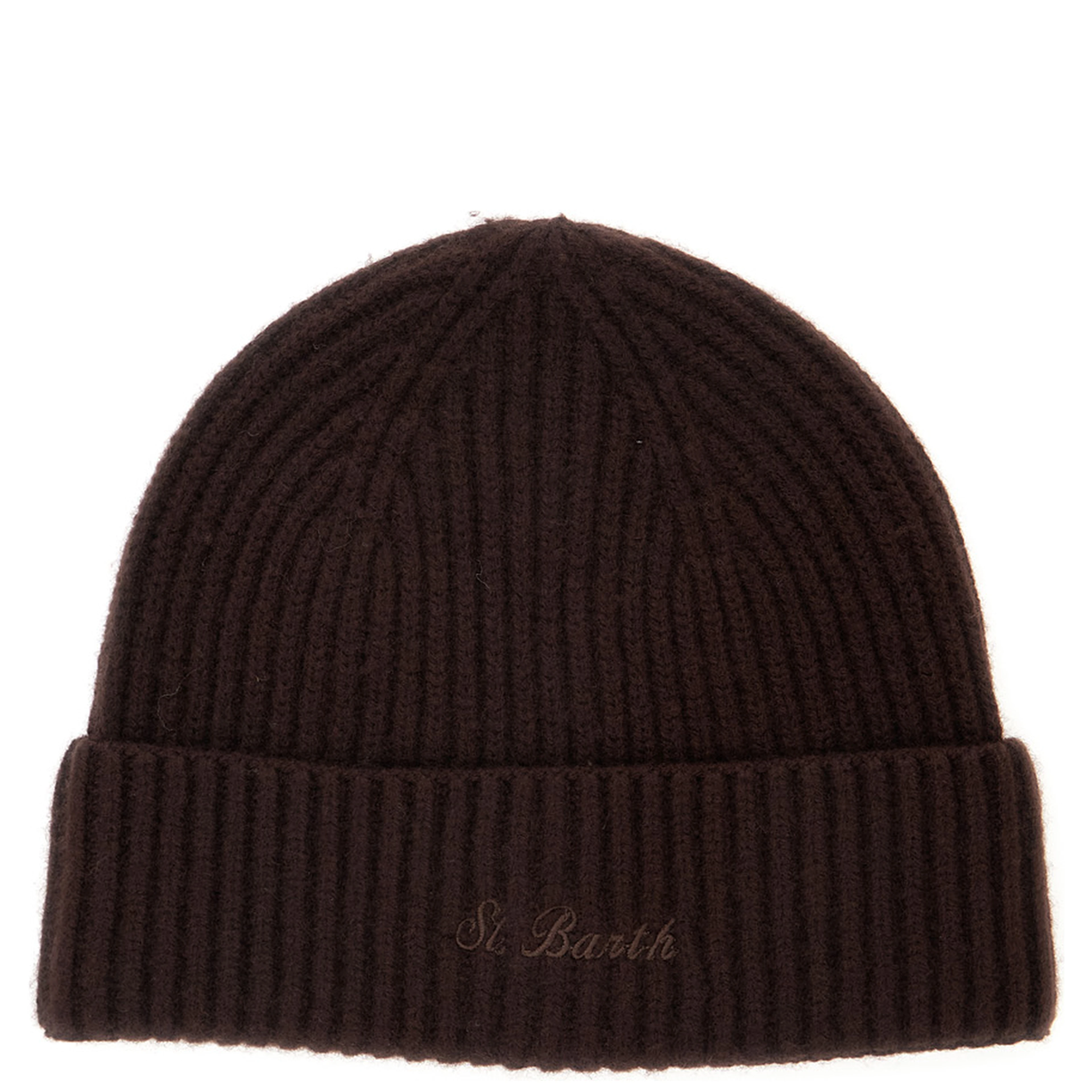 MOSS WOOL Hat with wool processing and brown unisex color
