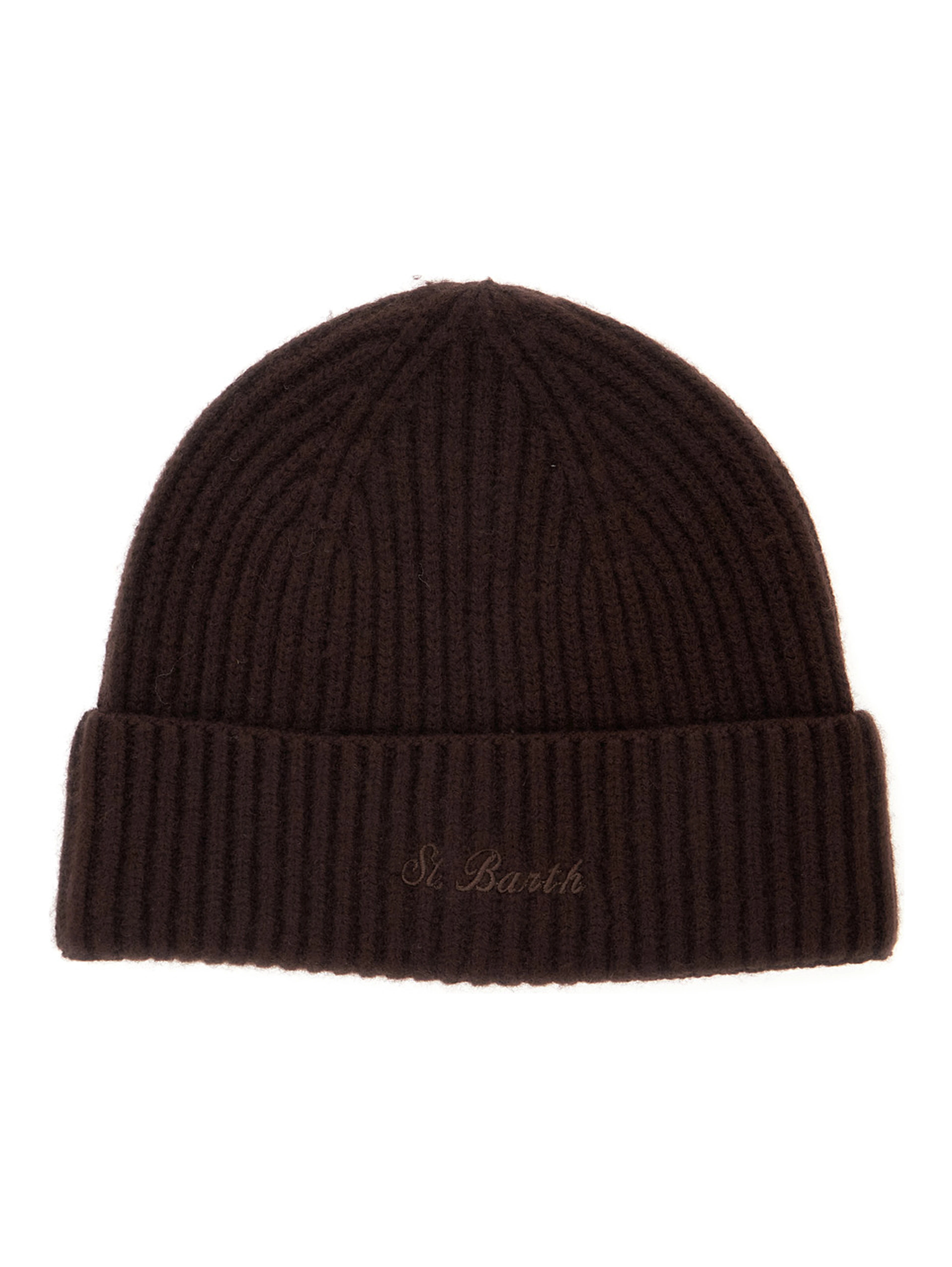 MOSS WOOL Hat with wool processing and brown unisex color