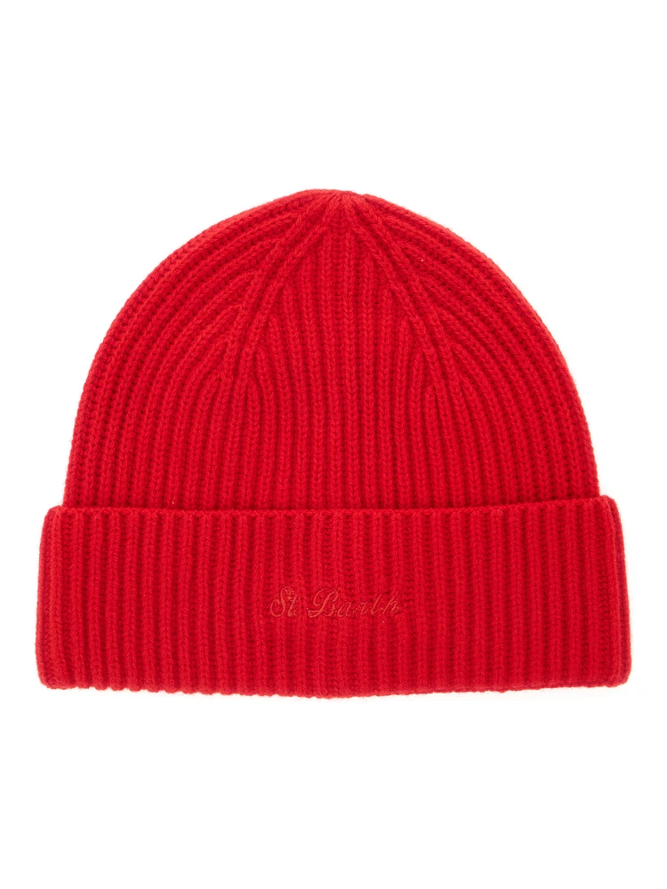 MOSS WOOL Hat with wool and red color for unisex