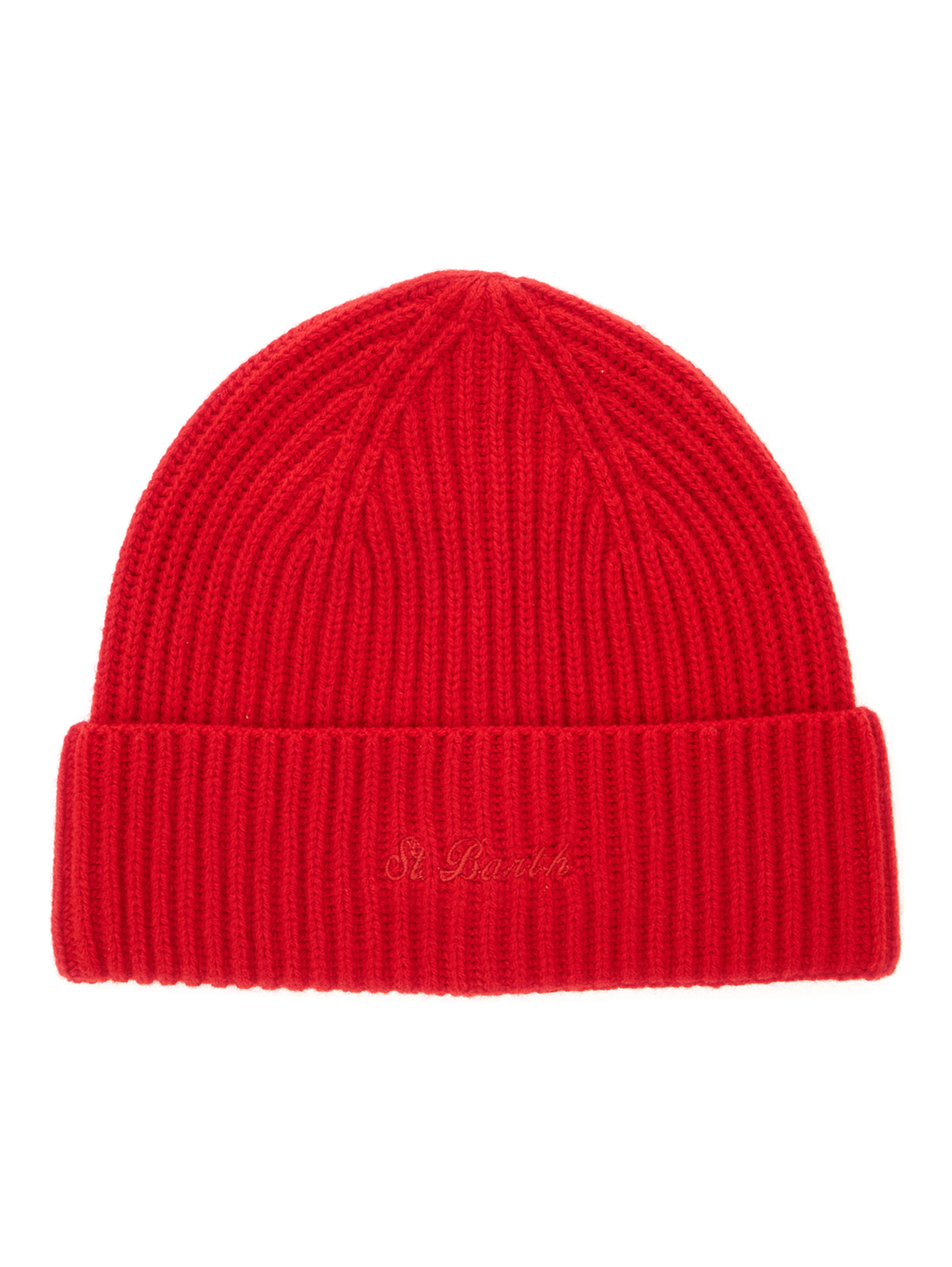 MOSS WOOL Hat with wool and red color for unisex