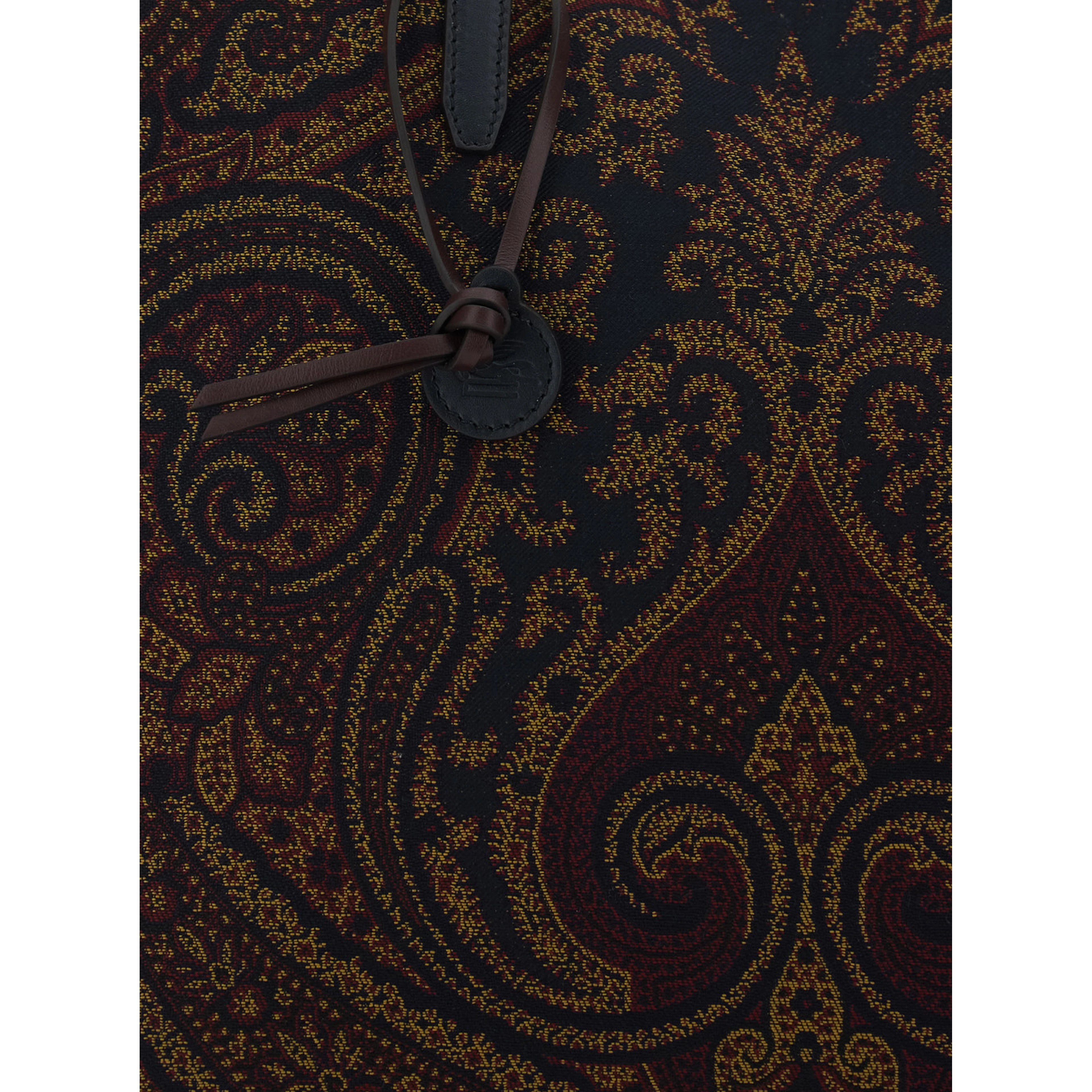 Lovetrotter Brown Tote bag with Jacquard motif in Denim for Women