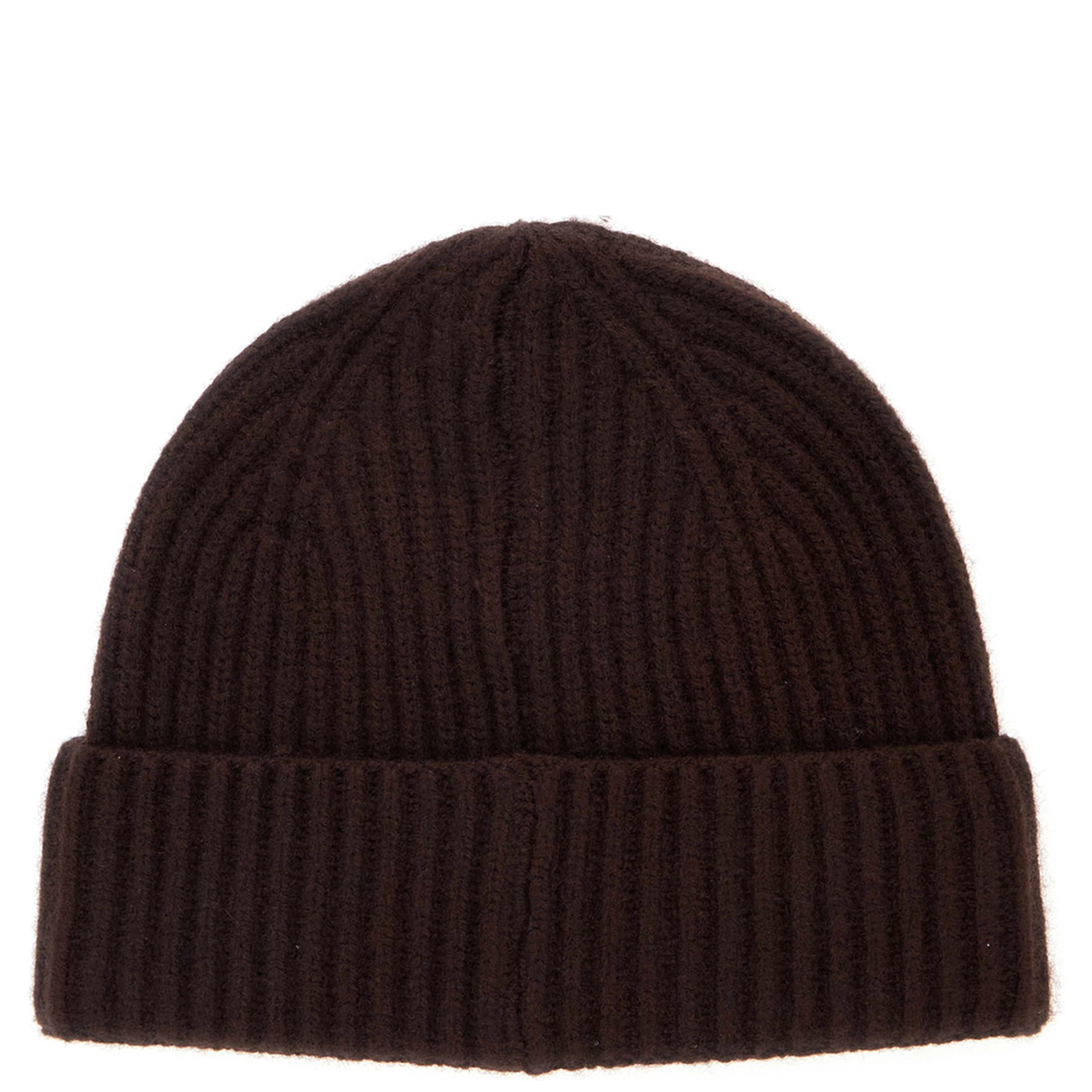 MOSS WOOL Hat with wool processing and brown unisex color