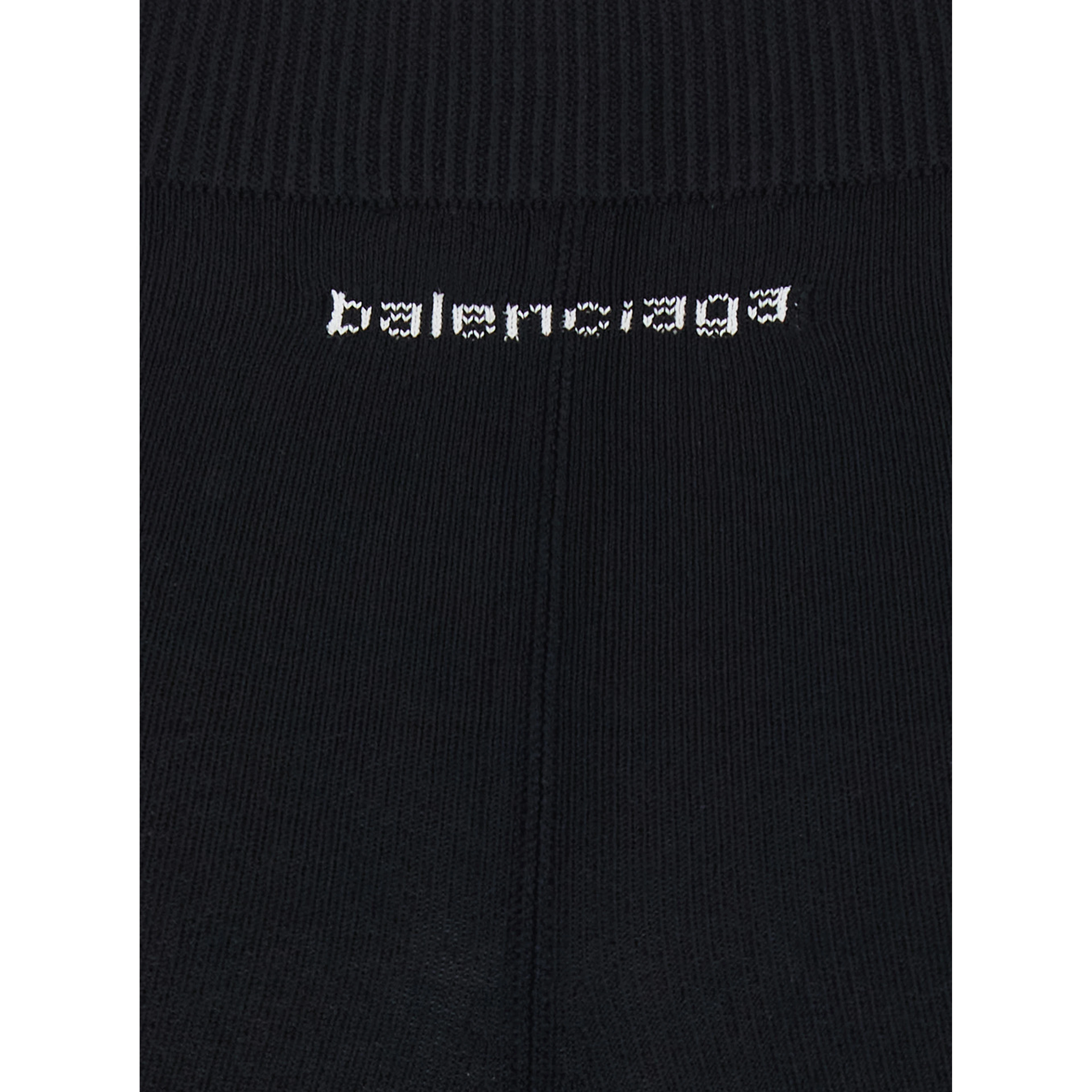 Black leggings with back Logo lettering in viscose women