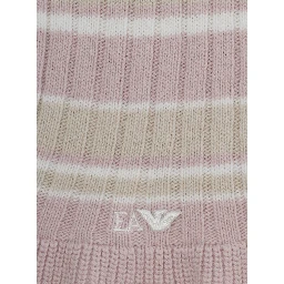 Knit set with refined pink details for Girl