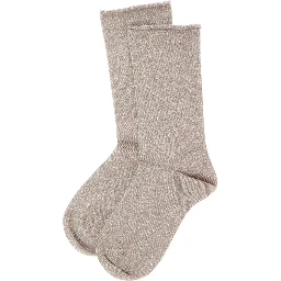 Grey socks with stretch design in cashmere and silk blend women