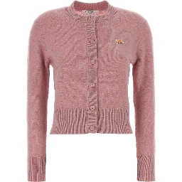 BABY FOX LAMBSWOOL FITTED CARDIGAN