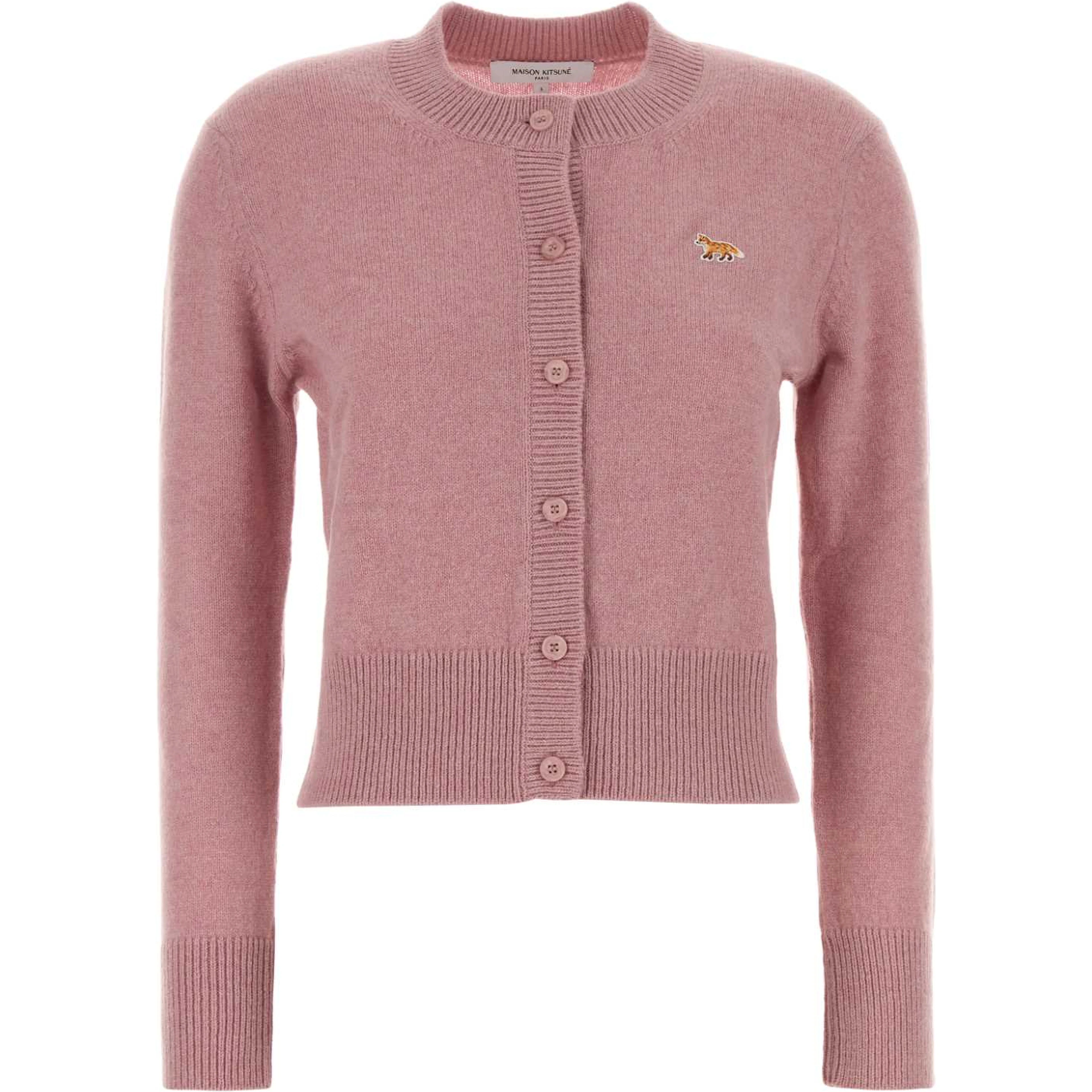 BABY FOX LAMBSWOOL FITTED CARDIGAN