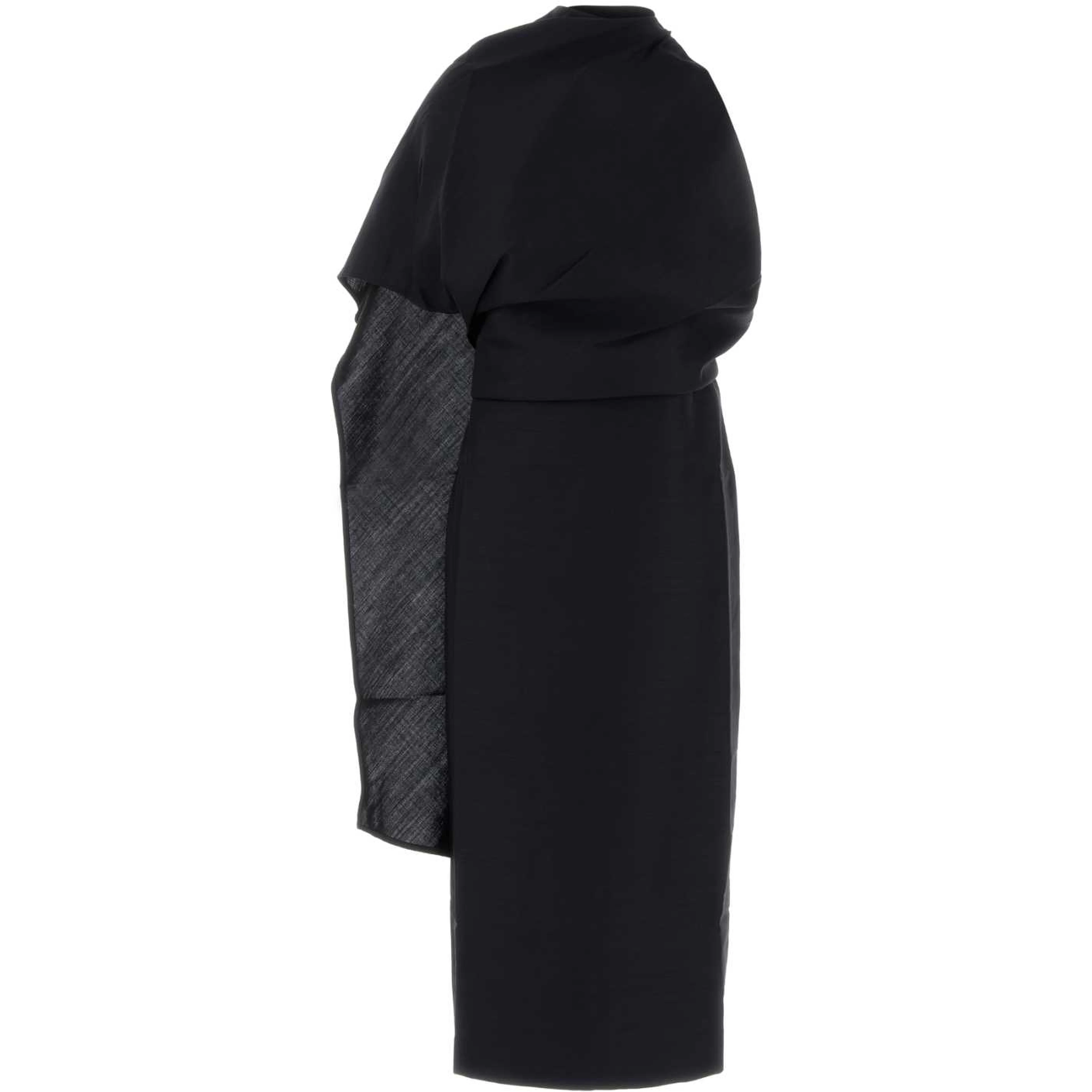 DRAPED OPEN BACK DRESS