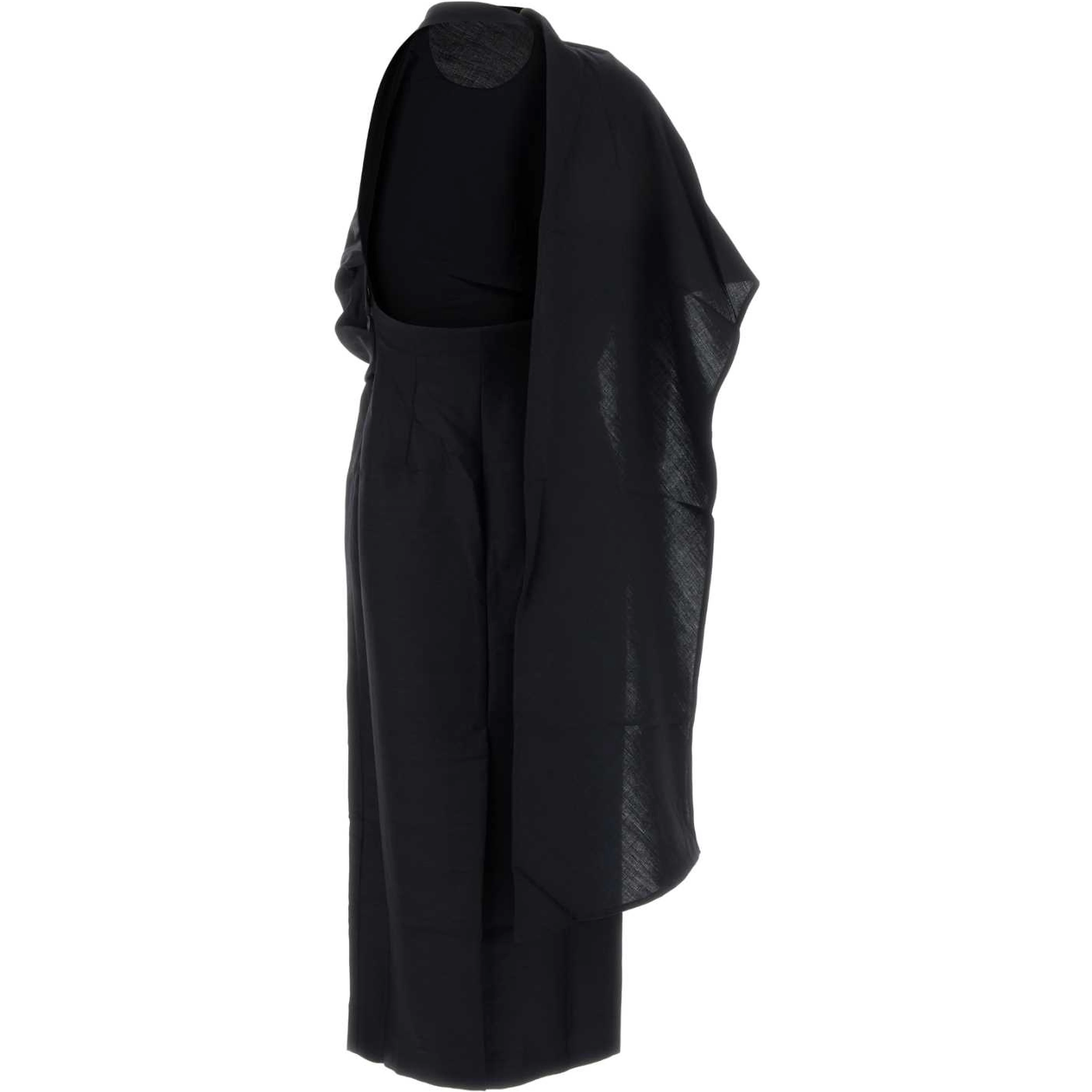 DRAPED OPEN BACK DRESS