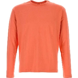 BRUSHED ORGANIC COTTON JERSEY L/S TEE