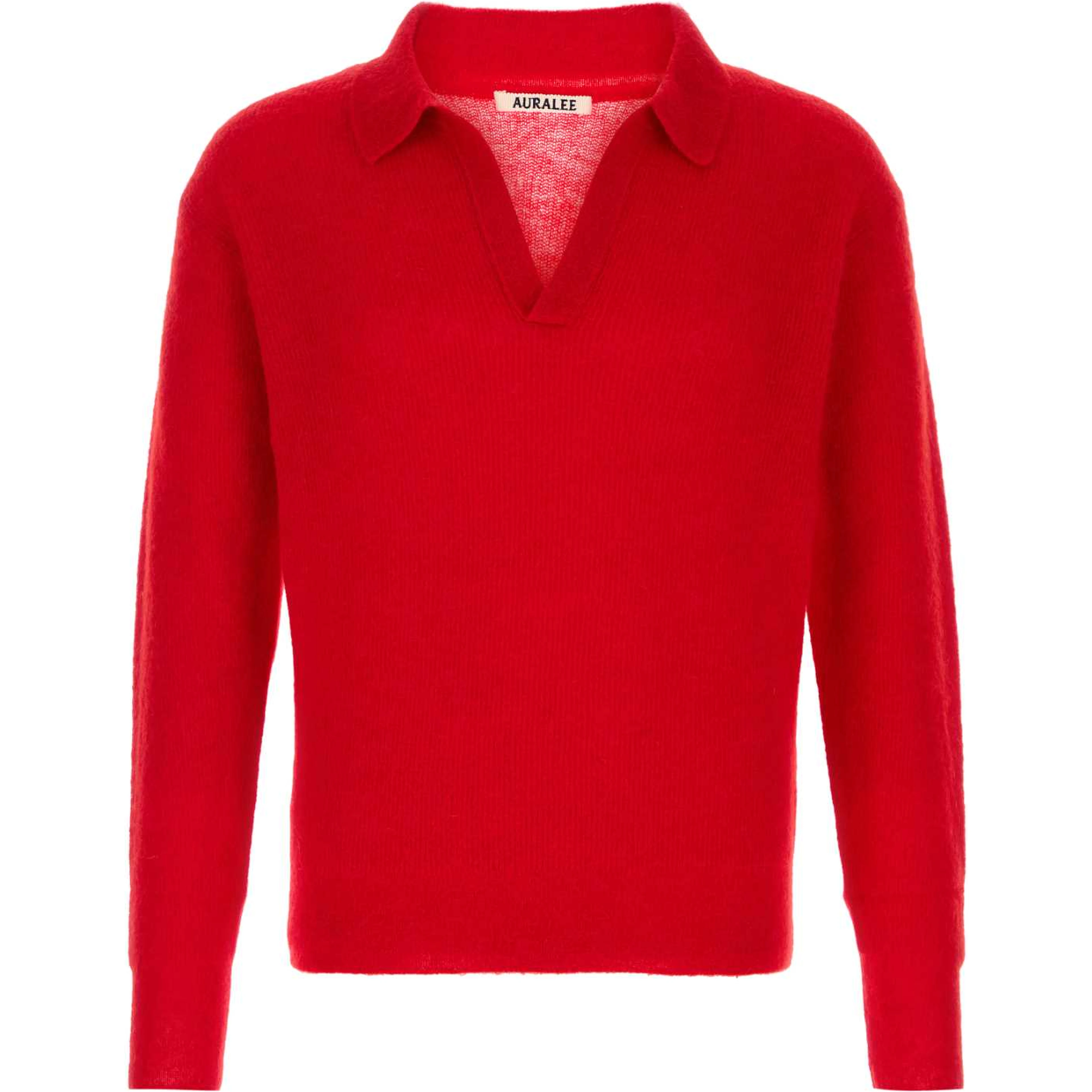 BABY SURI ALPACA SHEER KNIT SKIPPER POLO