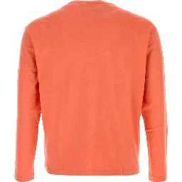 BRUSHED ORGANIC COTTON JERSEY L/S TEE