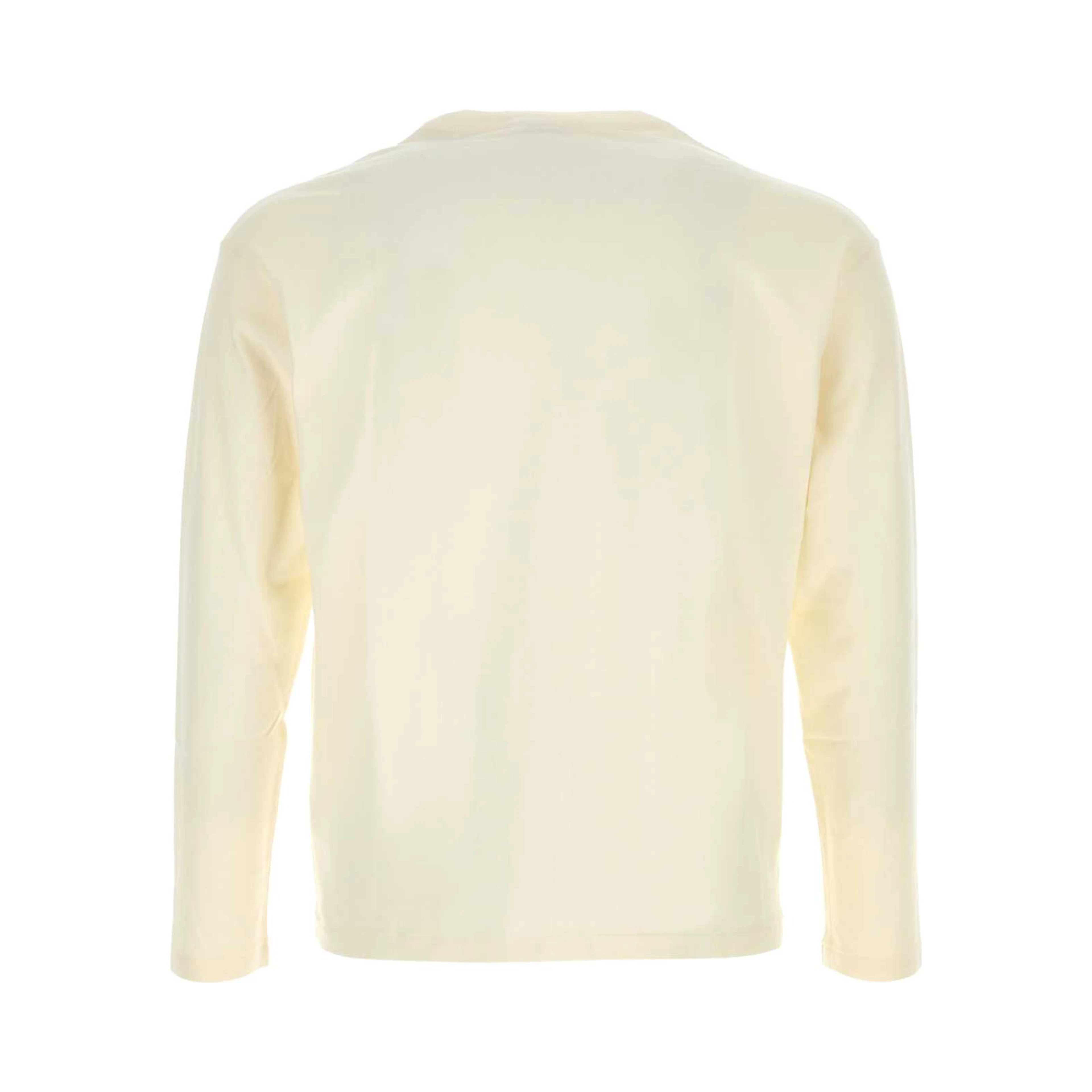 BRUSHED ORGANIC COTTON JERSEY L/S TEE