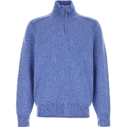 Half Zip Turtleneck In Cashmere