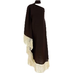 ANDES DRESS CHOCOLATE-IVORY