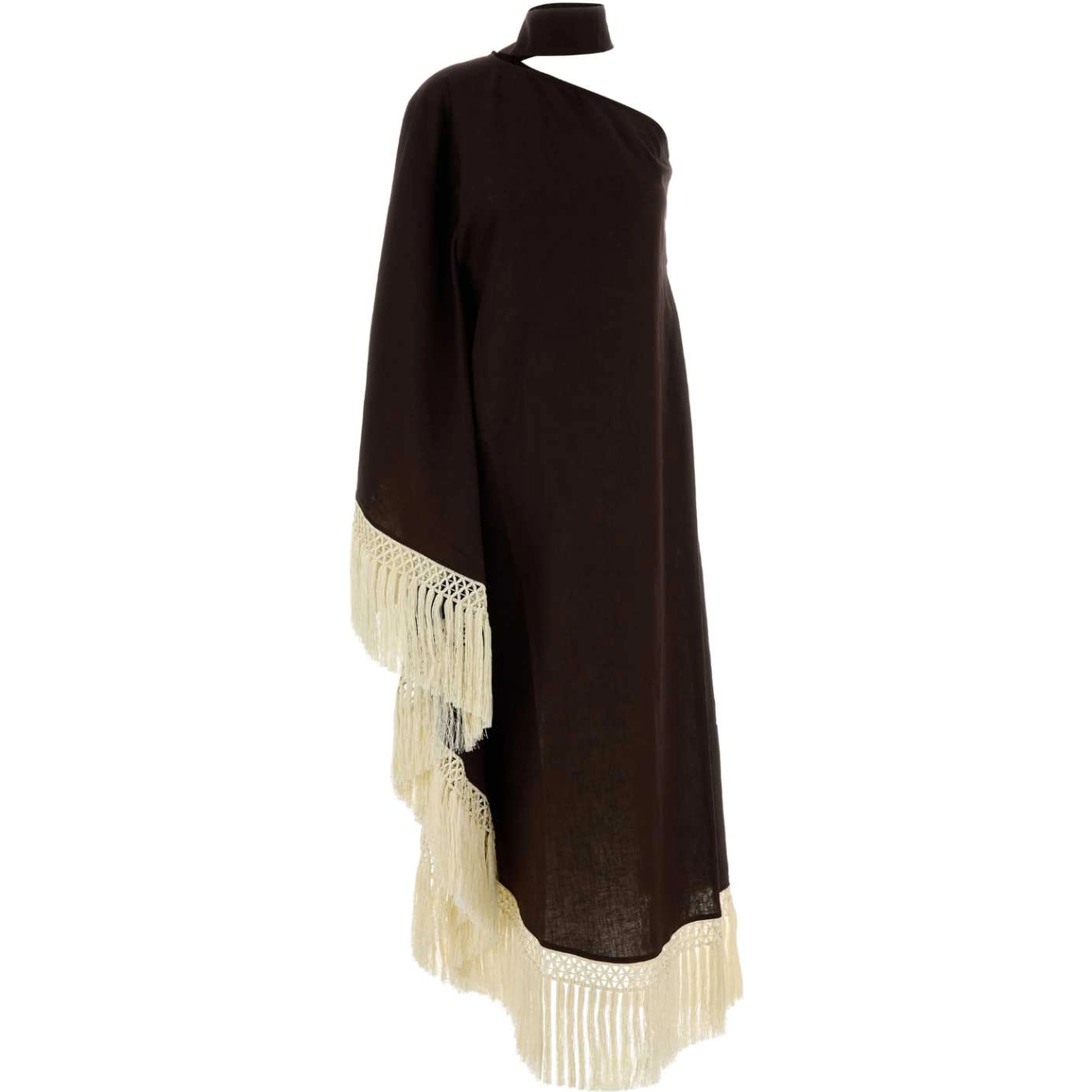 ANDES DRESS CHOCOLATE-IVORY
