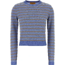 Pebble Stripe Shrunken Crew