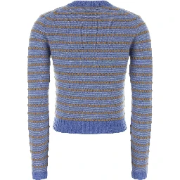 Pebble Stripe Shrunken Crew