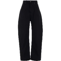DENIM WIDE LEG DARK BLU BACK TAG