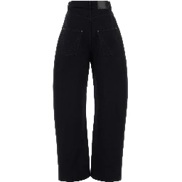 DENIM WIDE LEG DARK BLU BACK TAG