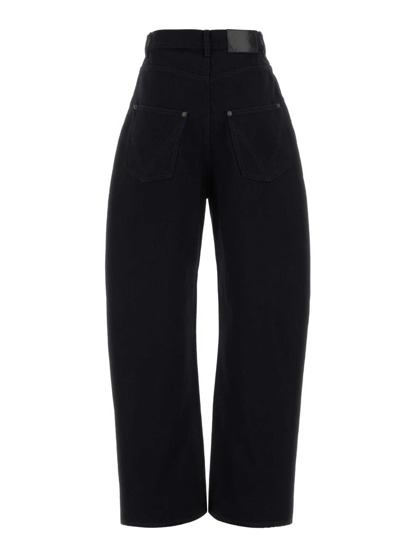 DENIM WIDE LEG DARK BLU BACK TAG