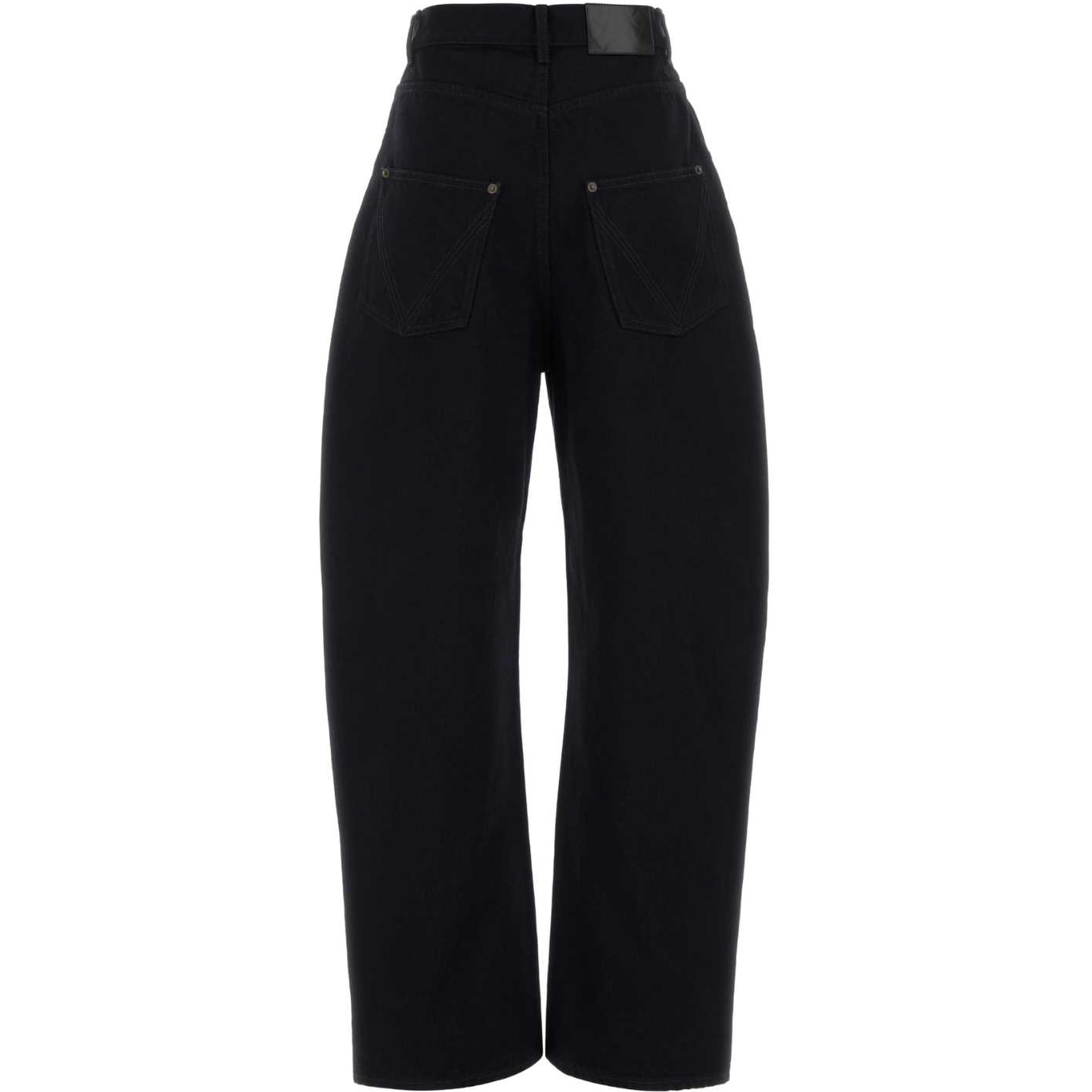 DENIM WIDE LEG DARK BLU BACK TAG