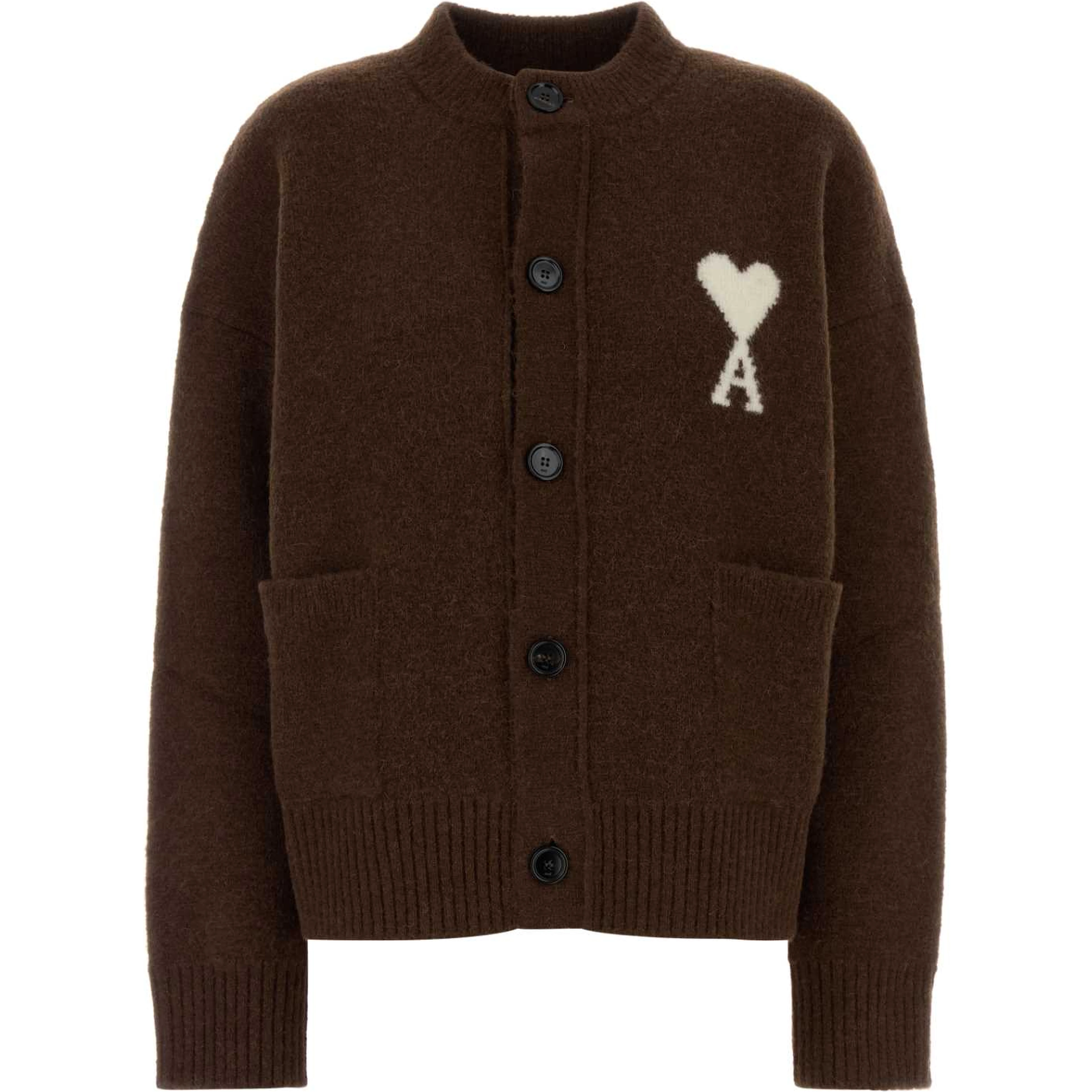 QUOTA-CREWNECKCARDIGANWITHAMIDECOEUR