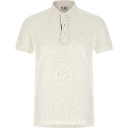 White Cotton Polo Shirt