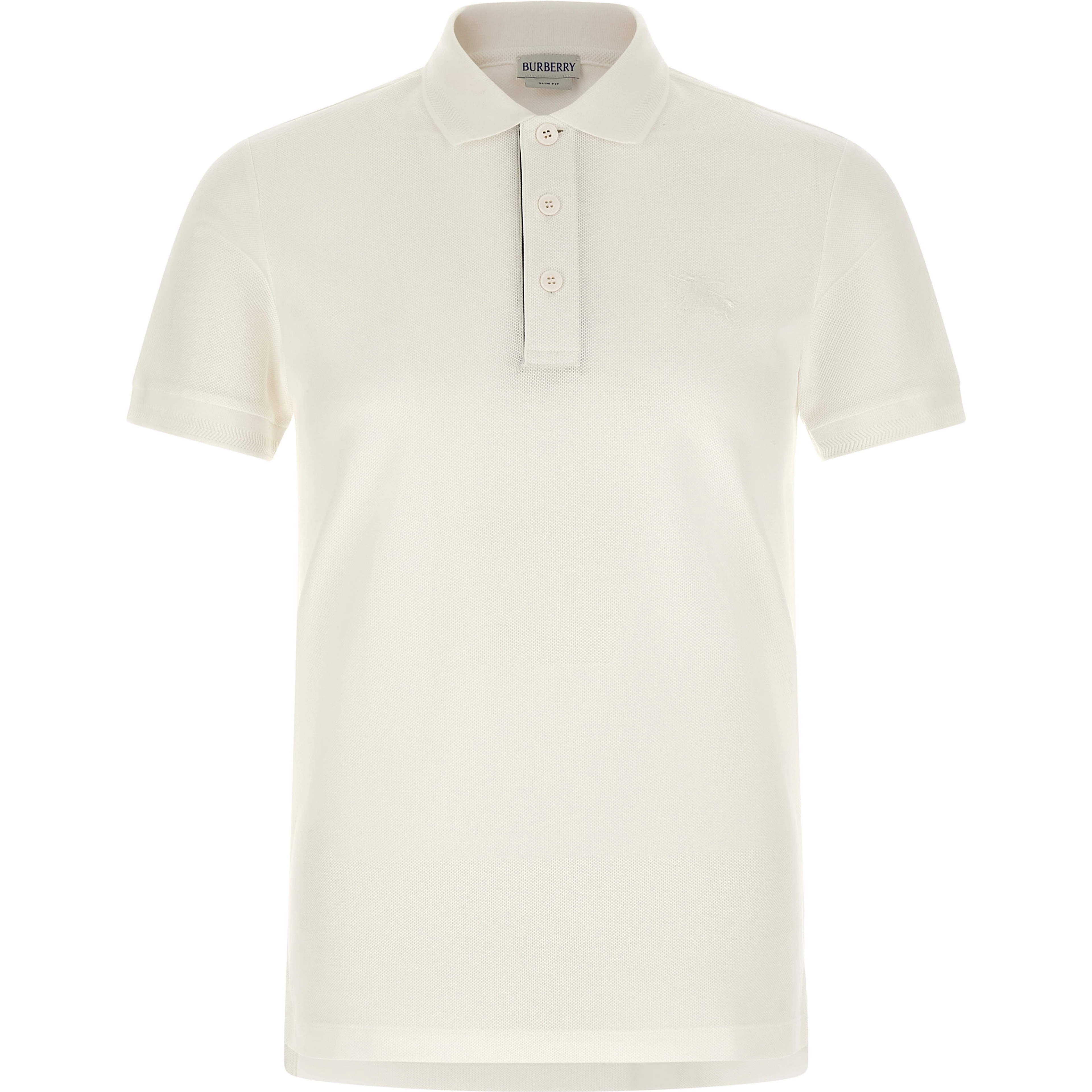 White Cotton Polo Shirt