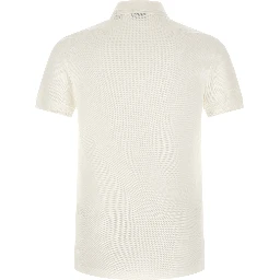 White Cotton Polo Shirt